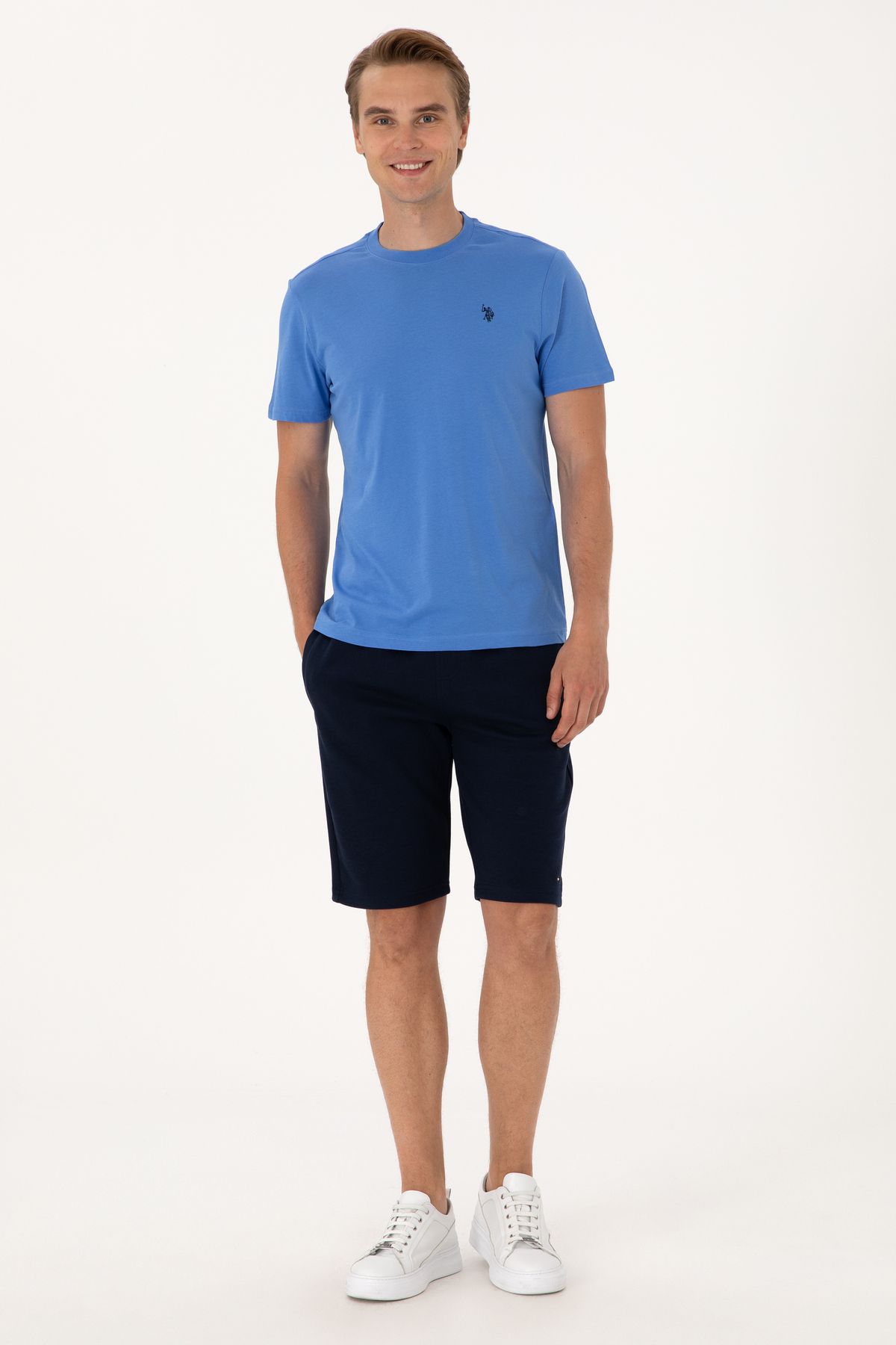 U.S. Polo Assn. Erkek Lacivert Örme Şort 50305834-VR033