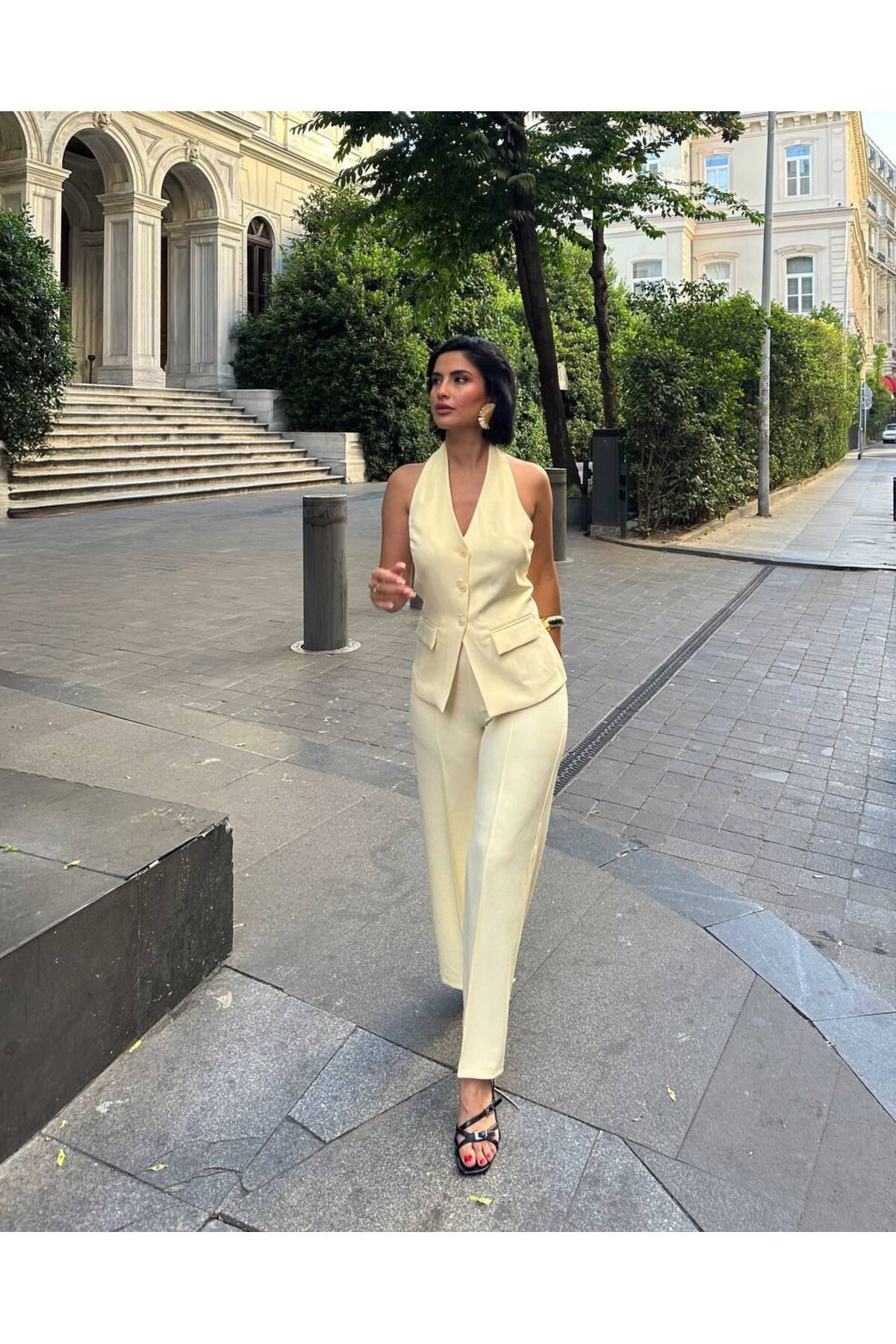eBaa fashıon BLAZER YELEK PANTOLON ALT ÜST TAKIM