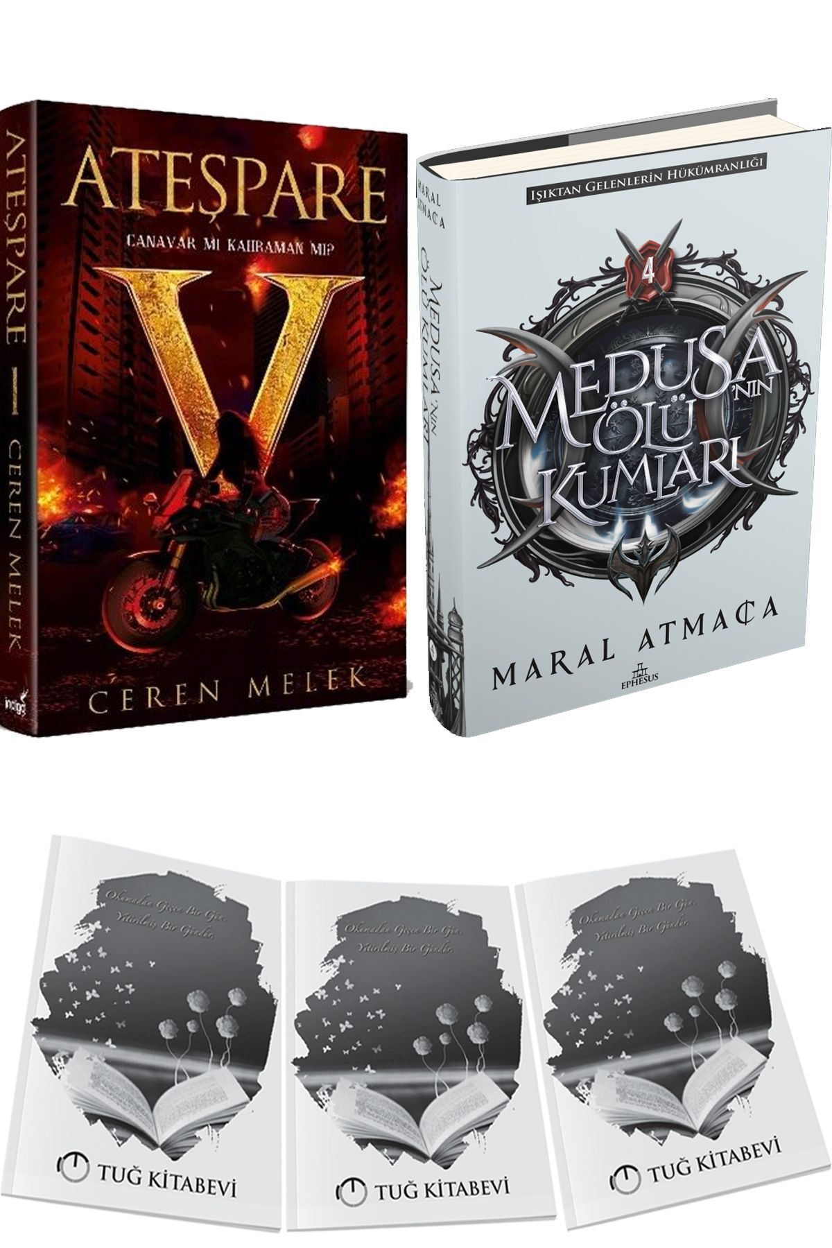 İndigo Kitap Ateşpare 1 Canavar mı Kahraman mı? Ciltli ve Medusanın Ölü Kumları 4 Ciltli + Hediyeli