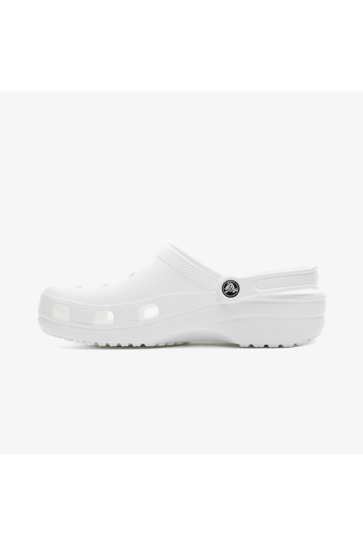 Crocs-Classic 10001-100 Unisex White Sandals & Slippers 3