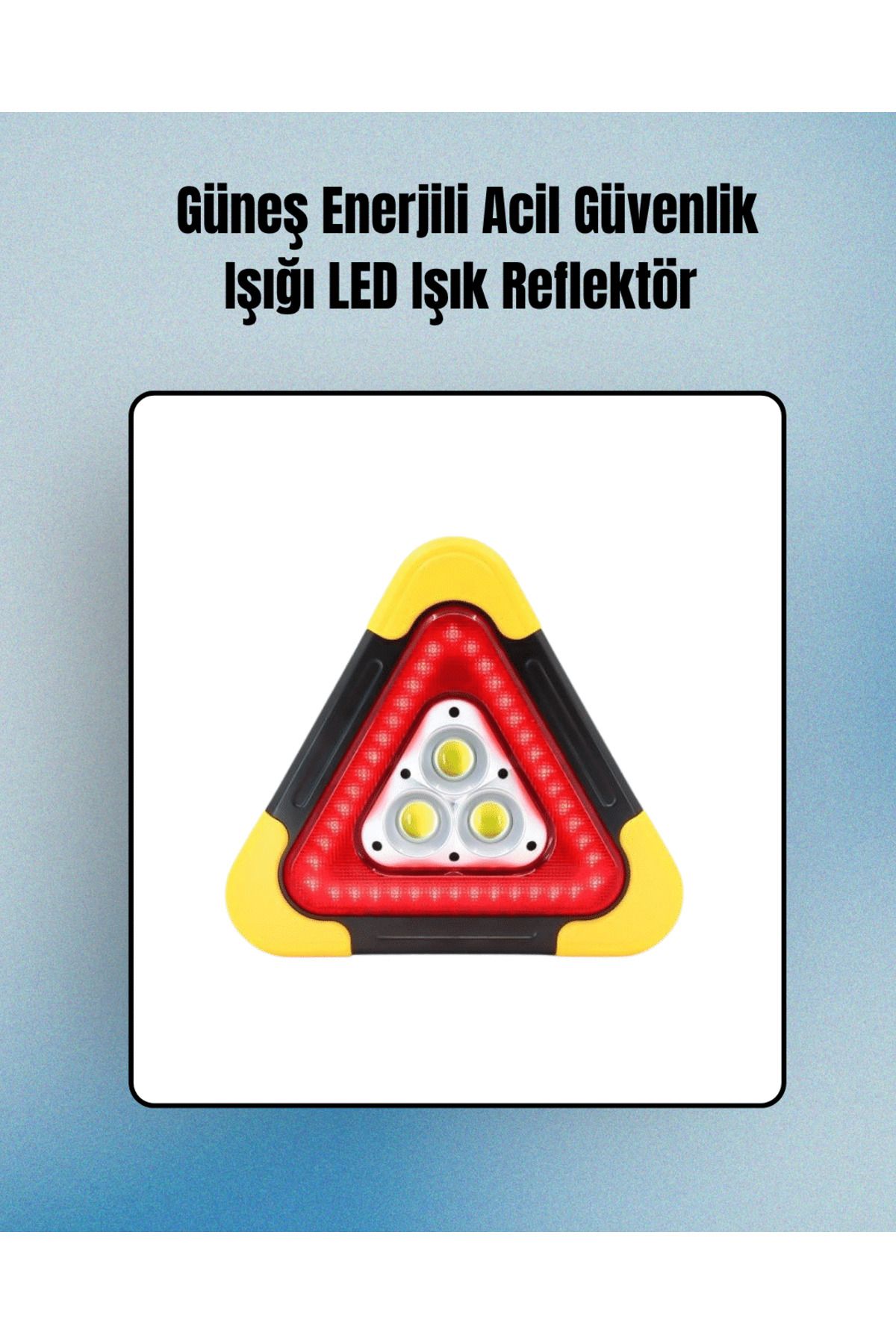 teknodayım 2000mAh Kapasiteli Taşınabilir Üçgen Park Lambası