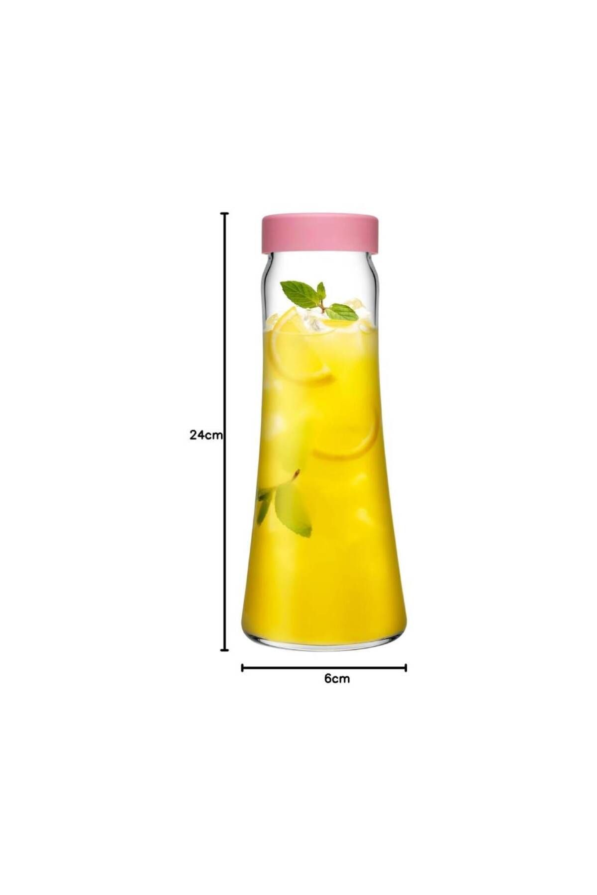 Paşabahçe Pasabahce Basic Karaf, Pembe Kapak 1 Litre