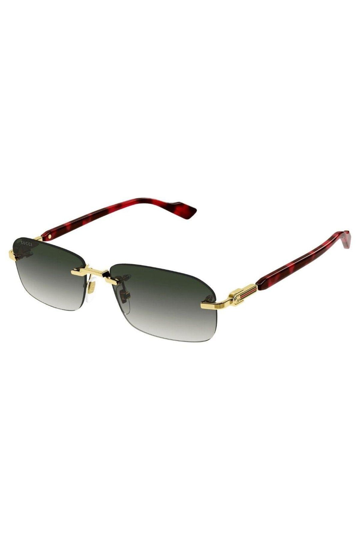 Gucci GG1221S 006 56-16 Unisex Güneş Gözlüğü – Metal Çerçeve, Dikdörtgen Tasarım, UV400