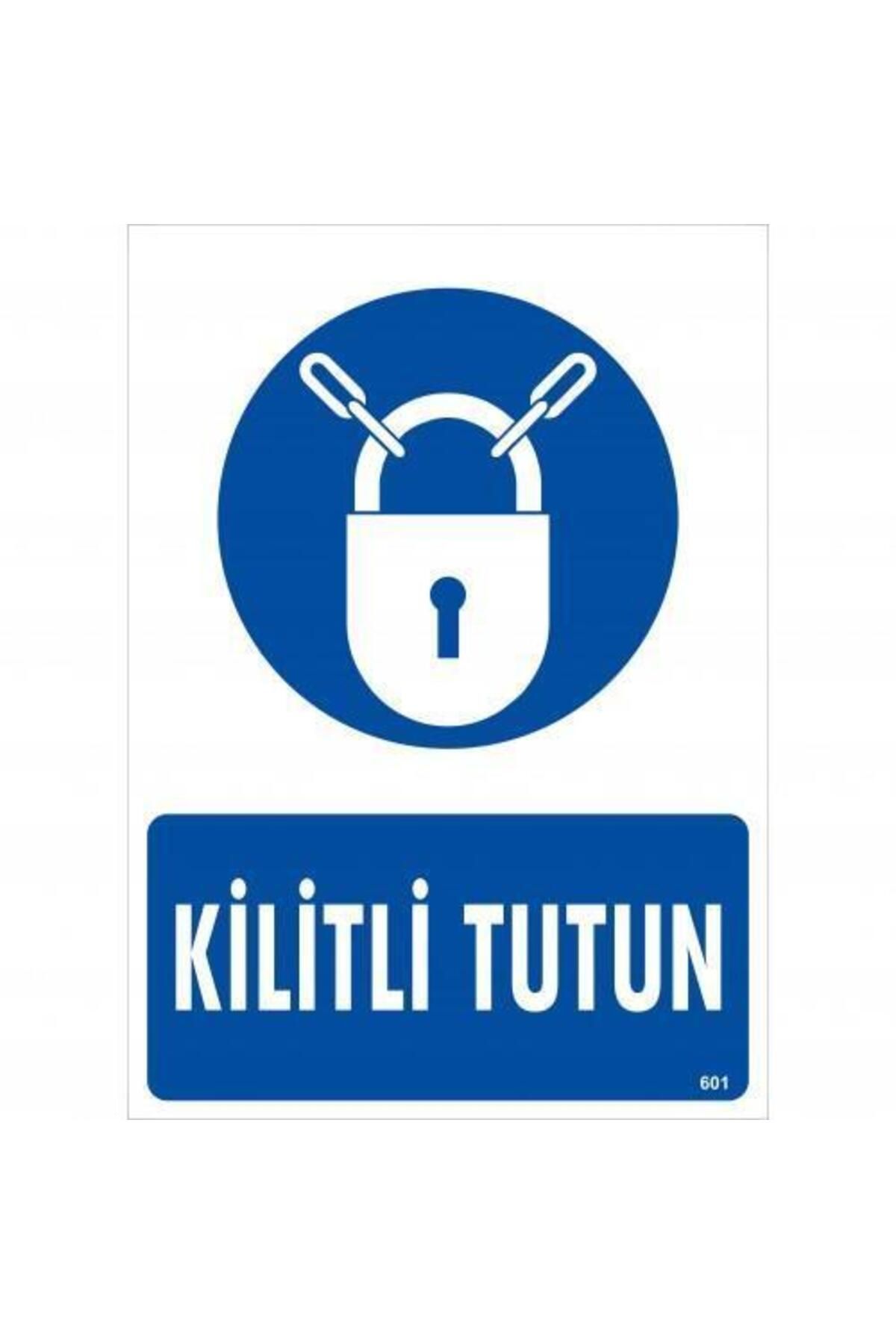 Emperium Kilitli Tutun Uyarı Levhası 25x35 KOD:601