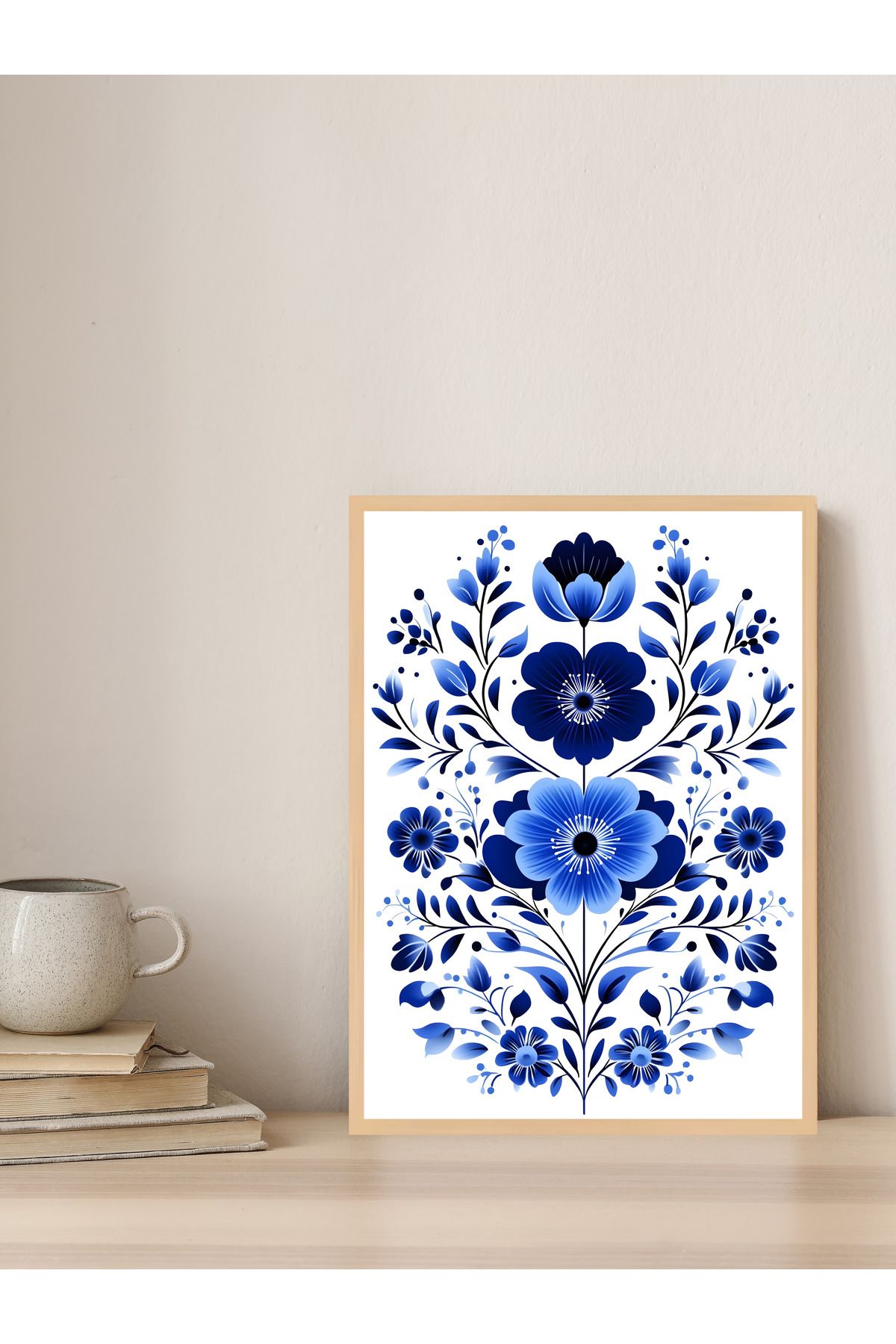 Tuba Decor Tek parça Ahşap Çerçeve Görünümlü MDF Tablo