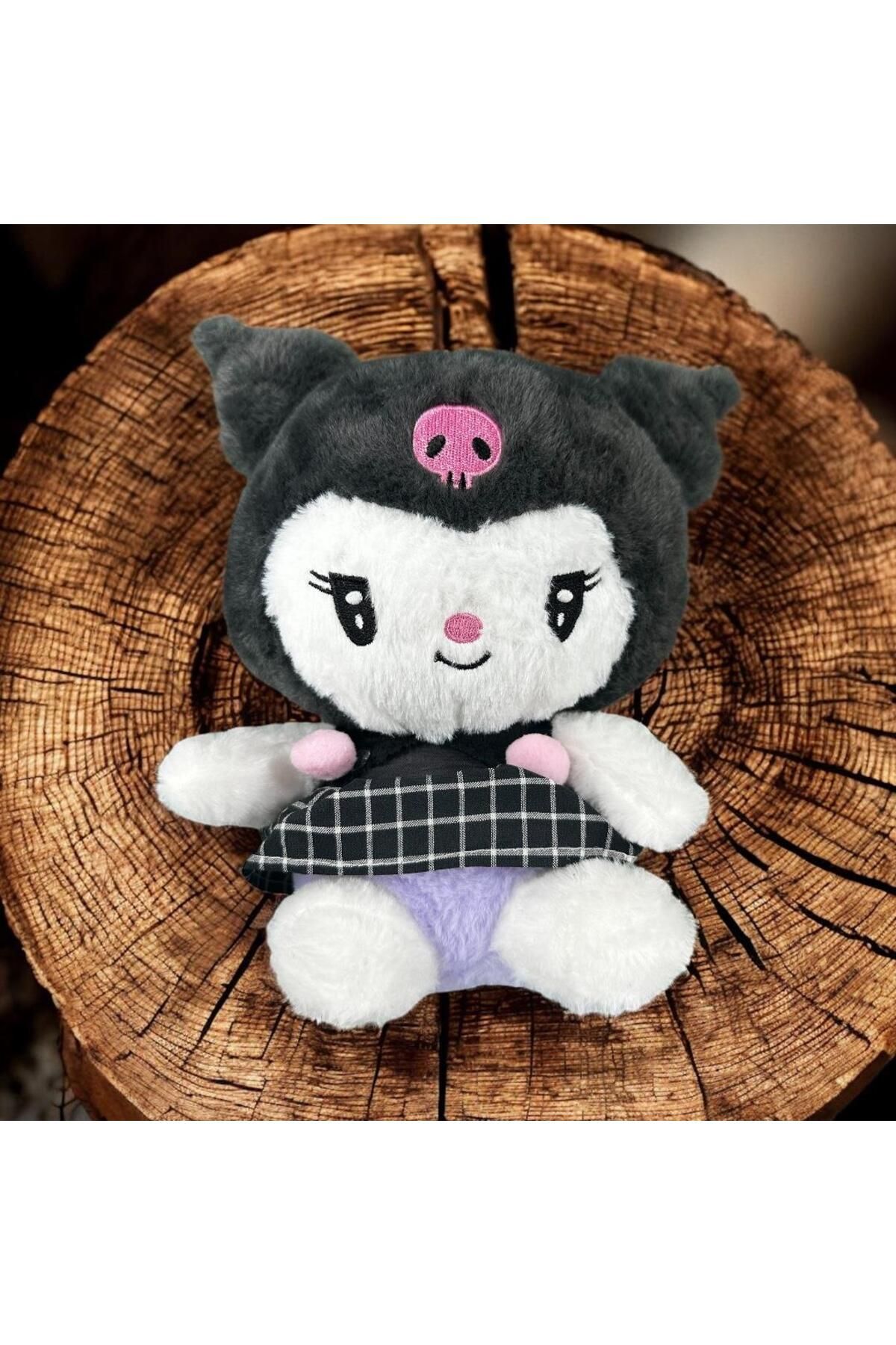 CNS Concept KUROMI ETEKLİ SİYAH PELUŞ OYUNCAK 23 CM