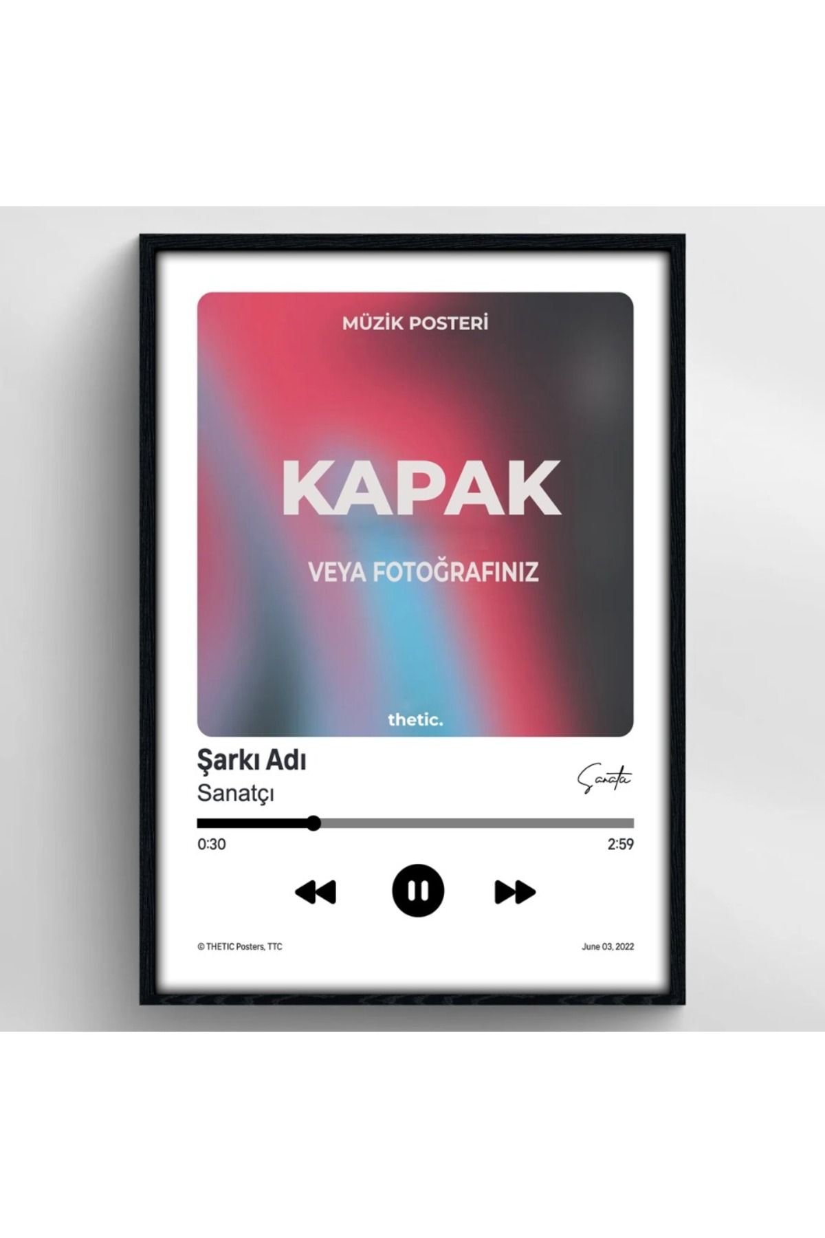 Thetic OZEL SİNGLE MUZIK POSTER