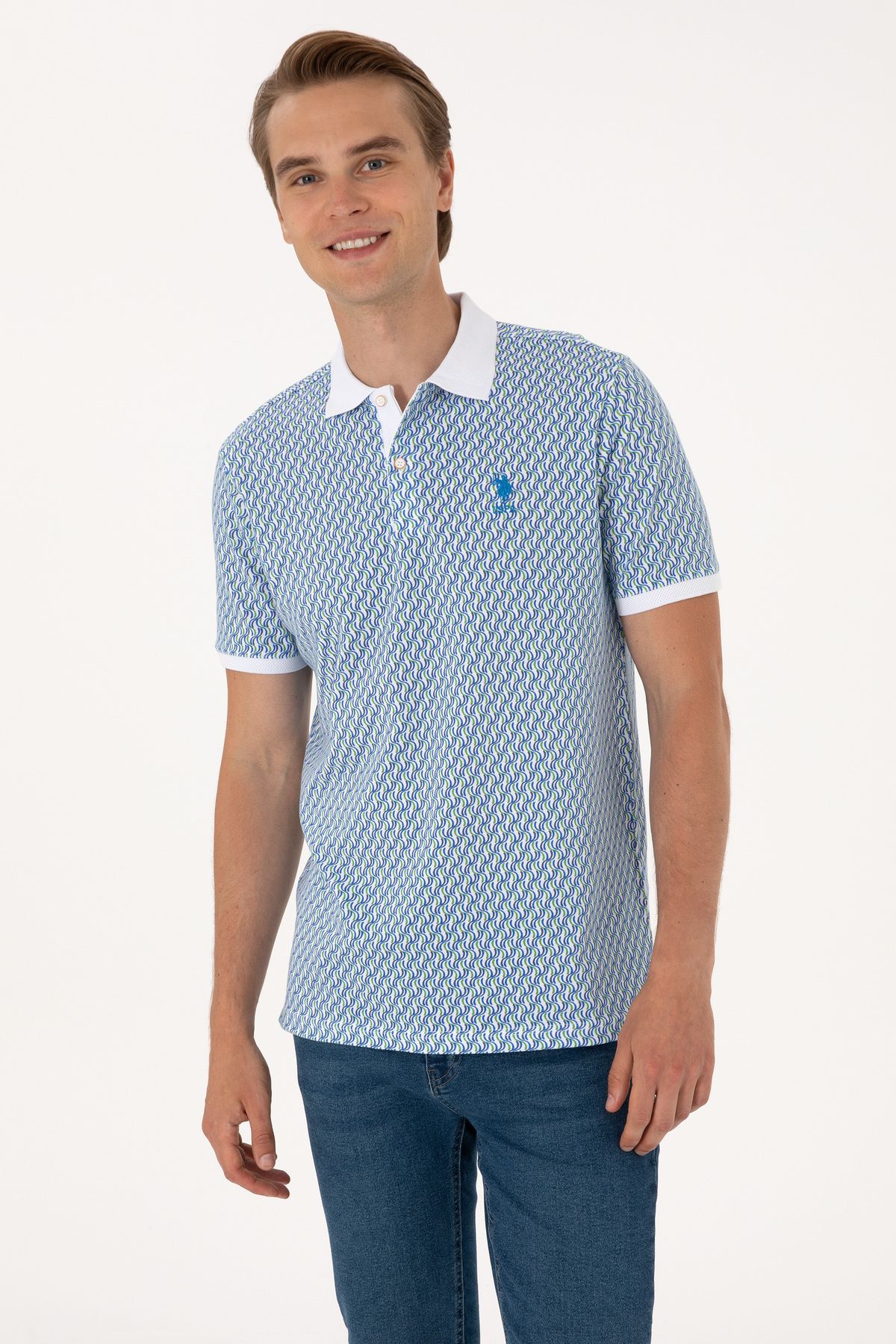U.S. Polo Assn. Erkek Beyaz Tişört 50300366-VR013