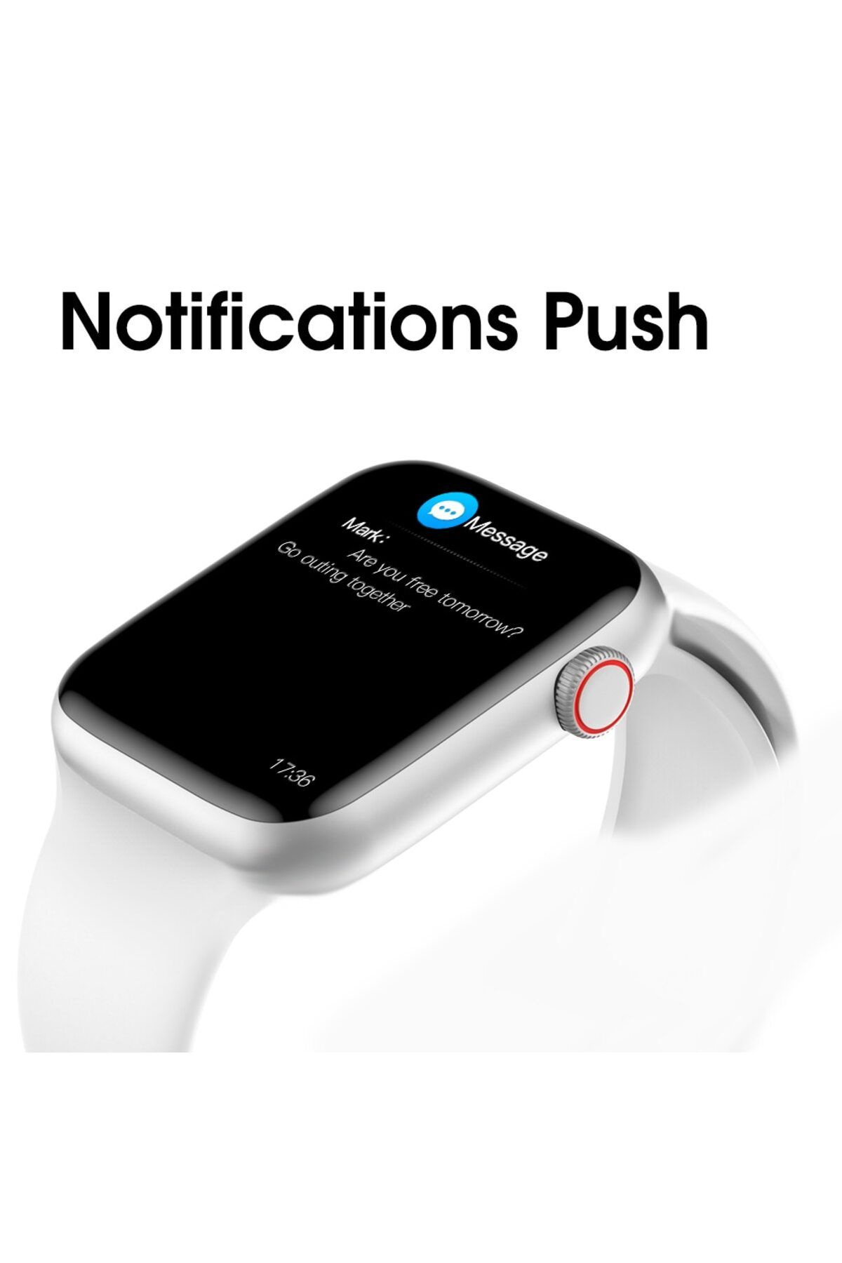 ideal STORE-Ceas SmartWatch Pro W Edittion idealSTORE,Ecran tactil IPS, Monitorizeaza Prognoza meteo, ritmul car 7