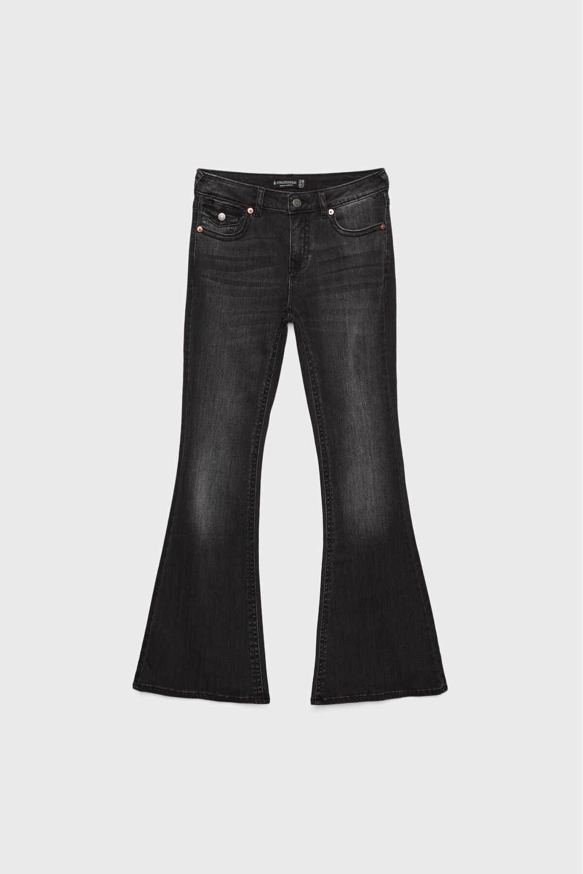 Stradivarius  D04 Düşük Bel Çan Paça Jean - Görsel 5