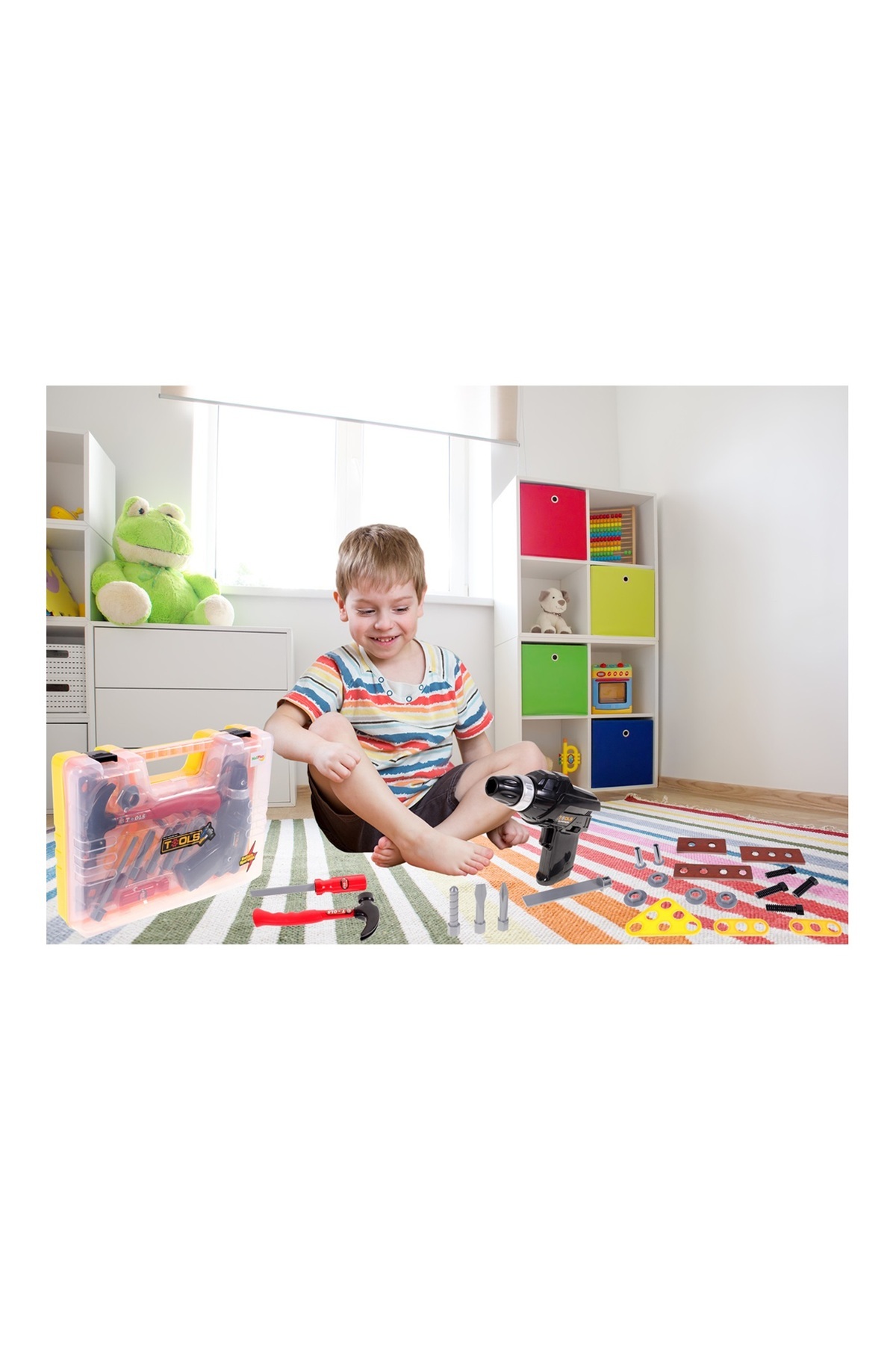 ideal STORE-idealSTORE The first constructor interactive mini tool case, Dimensions 36 x 7 x 58 cm, Includes 6