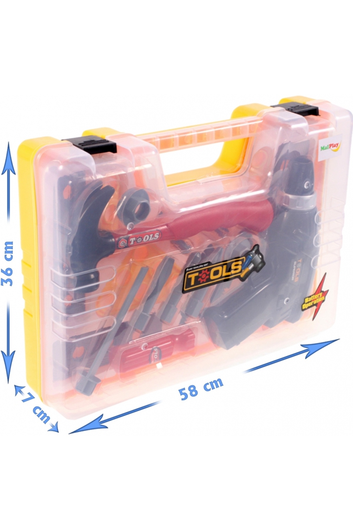 ideal STORE-idealSTORE The first constructor interactive mini tool case, Dimensions 36 x 7 x 58 cm, Includes 7