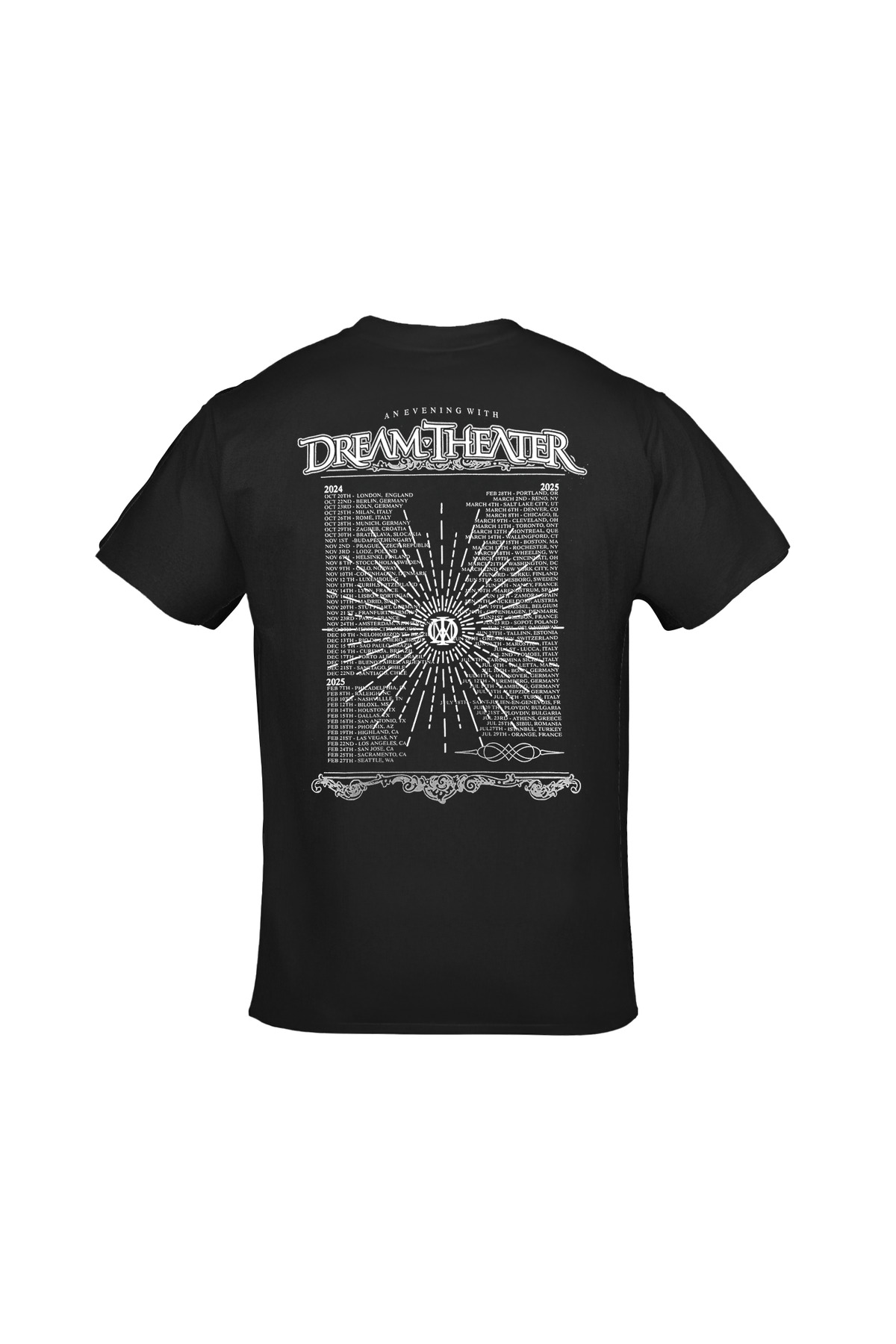 orijintex Dream Theater 40th Anniversary Concert Tour 2025 Unisex