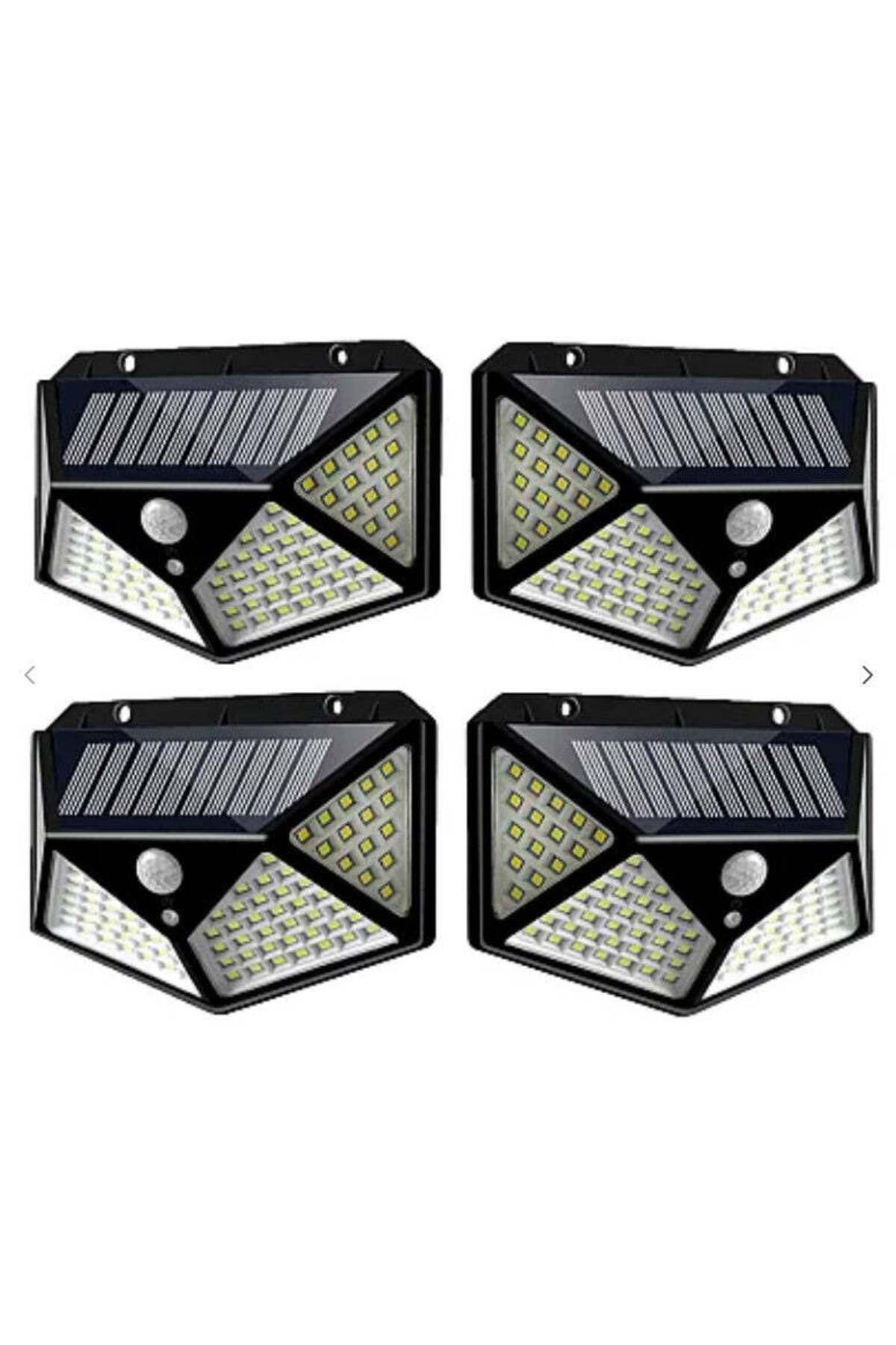 divendi-ro-Set of 4 ULTRA 100 LED Solar Lamps with motion sensor and 3 light modes 1
