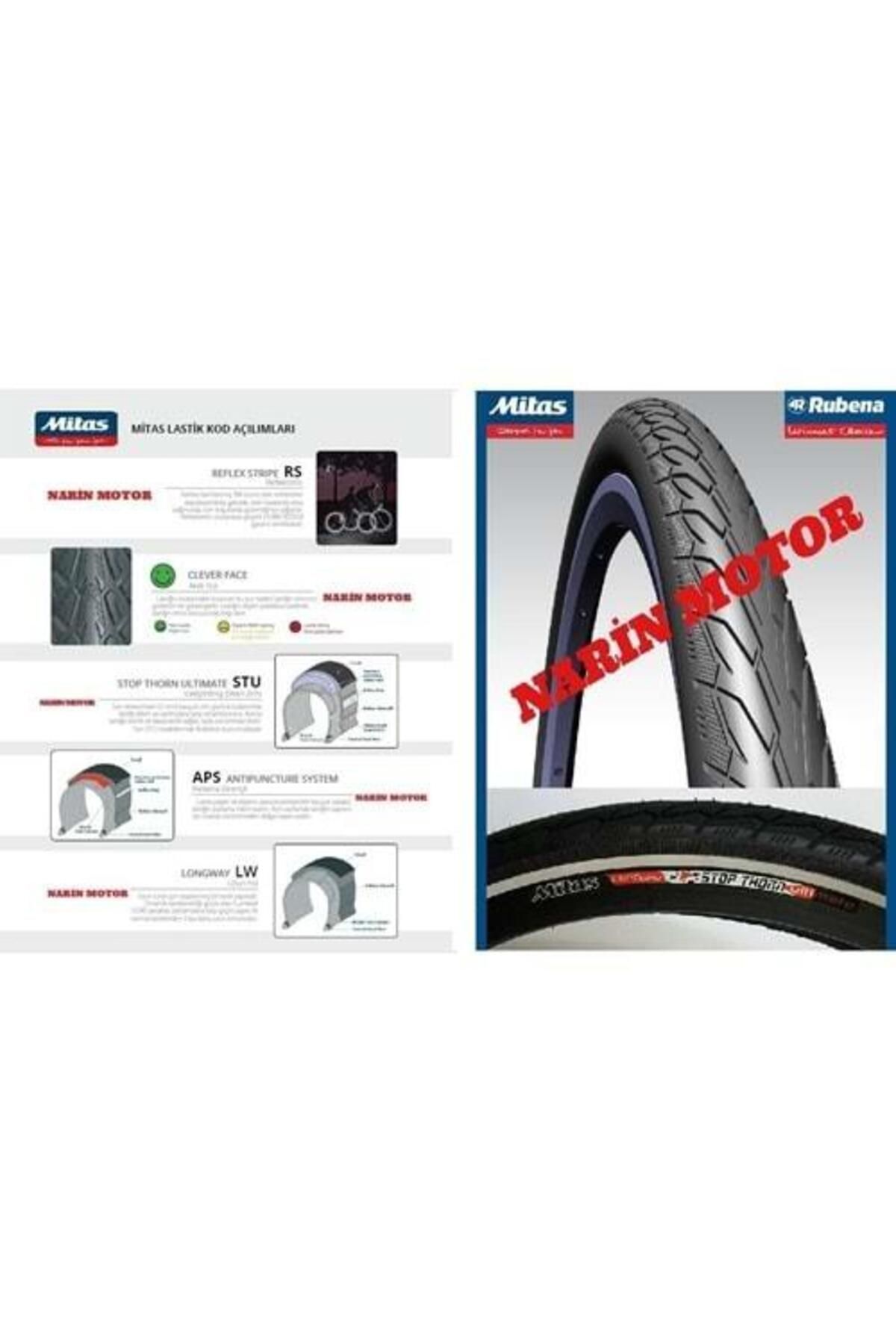 SEVGENT 24*190 Reflektörlü 3Mm Zırhlı Rubena-Mitaş Dış Lastik
