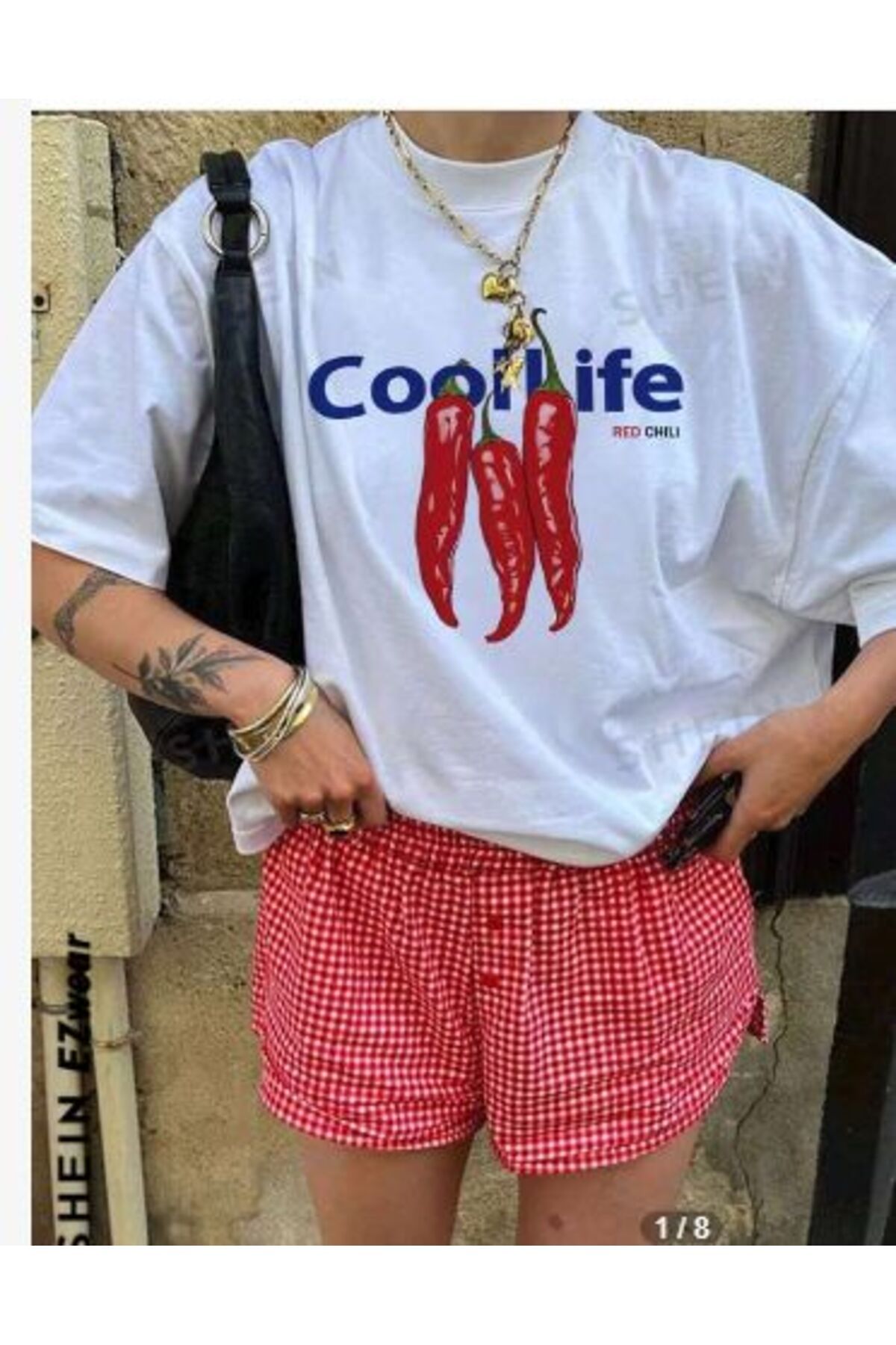 POPULUS Coollife Pepper Beyaz T-shirt