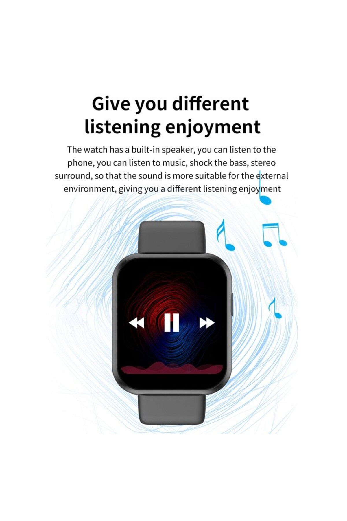 ideal STORE-SmartWatch X6 Plus idealstore, 1.54 inch Full Touch Screen, Bluetooth, Compatible with iOS and And 2