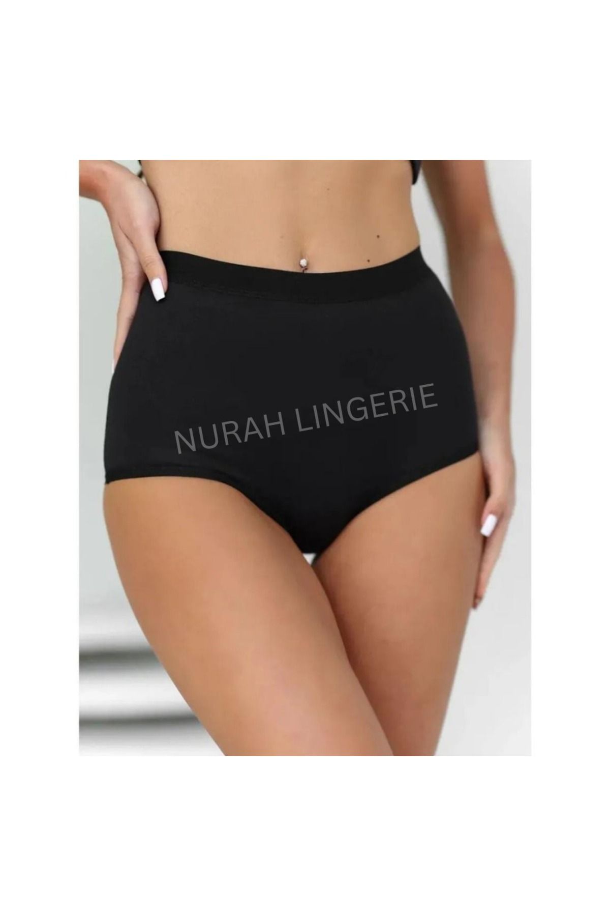 nura Nurah Lingerie 3'lü Paket Kadın Yüksek Bel Toparlayıcı Sıkılaştırıcı Külot
