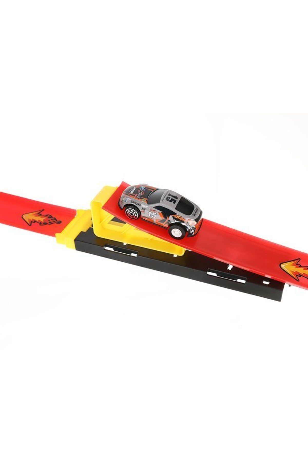 Iso-Circuit with launcher and toy car, track with x 2 loops and 2 cars, track length 165 cm 9