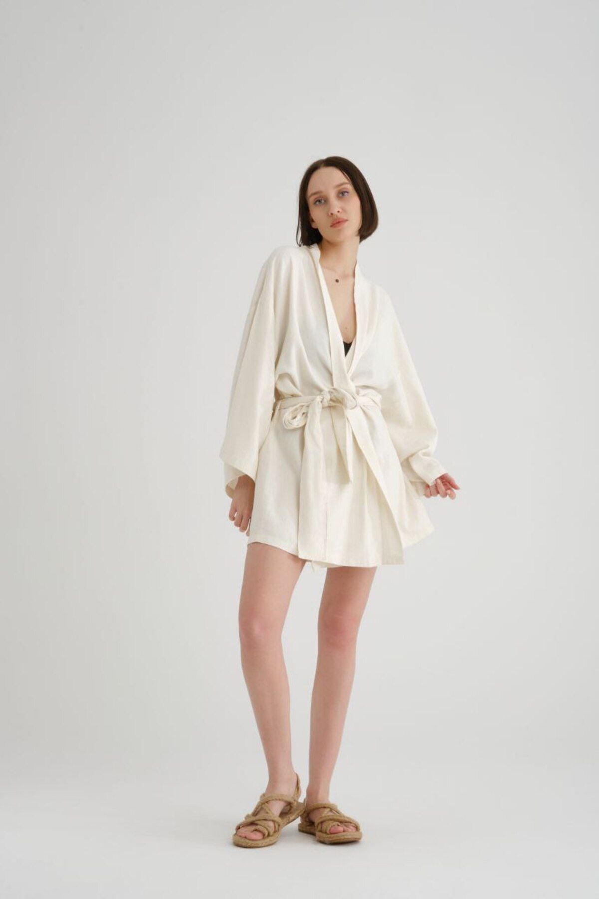 SOFT Kuşaklı Kimono
