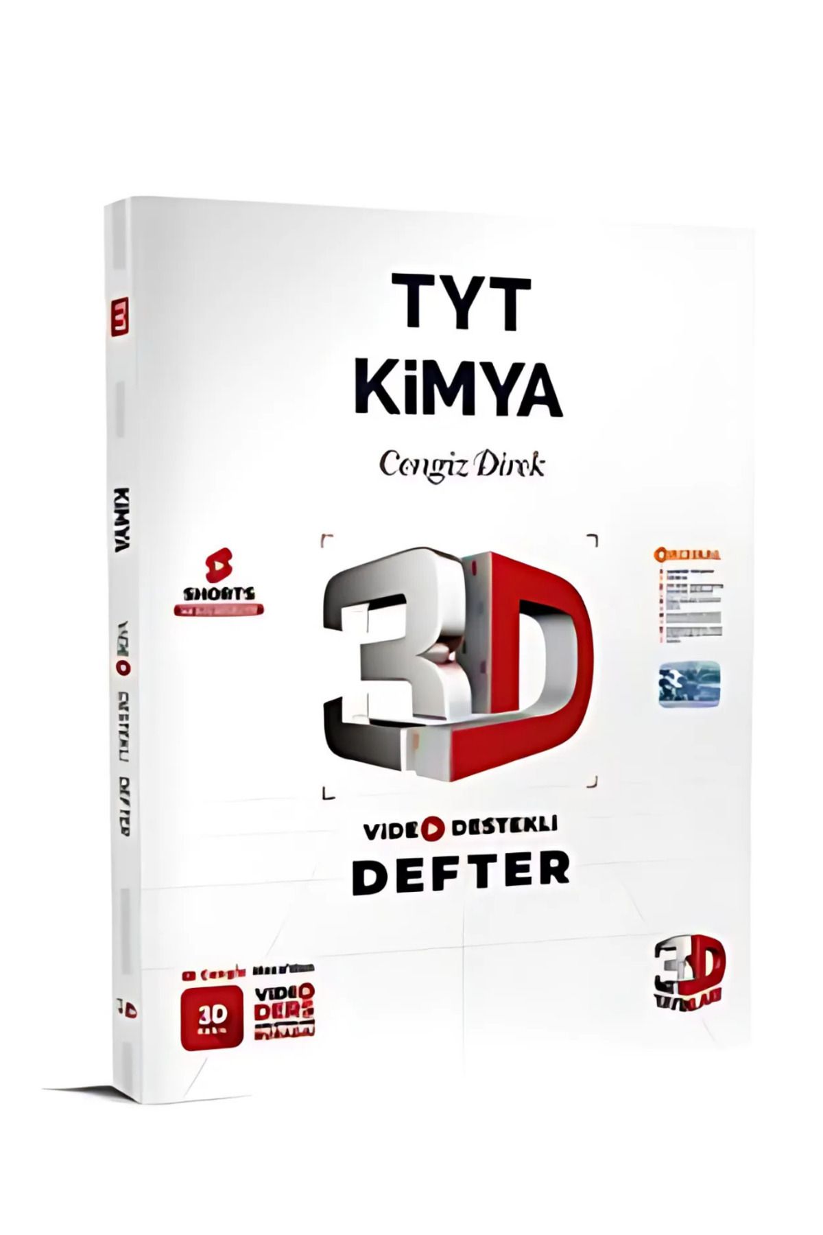 3D Yayınları 2026 3D TYT Video Destekli Defter Kimya