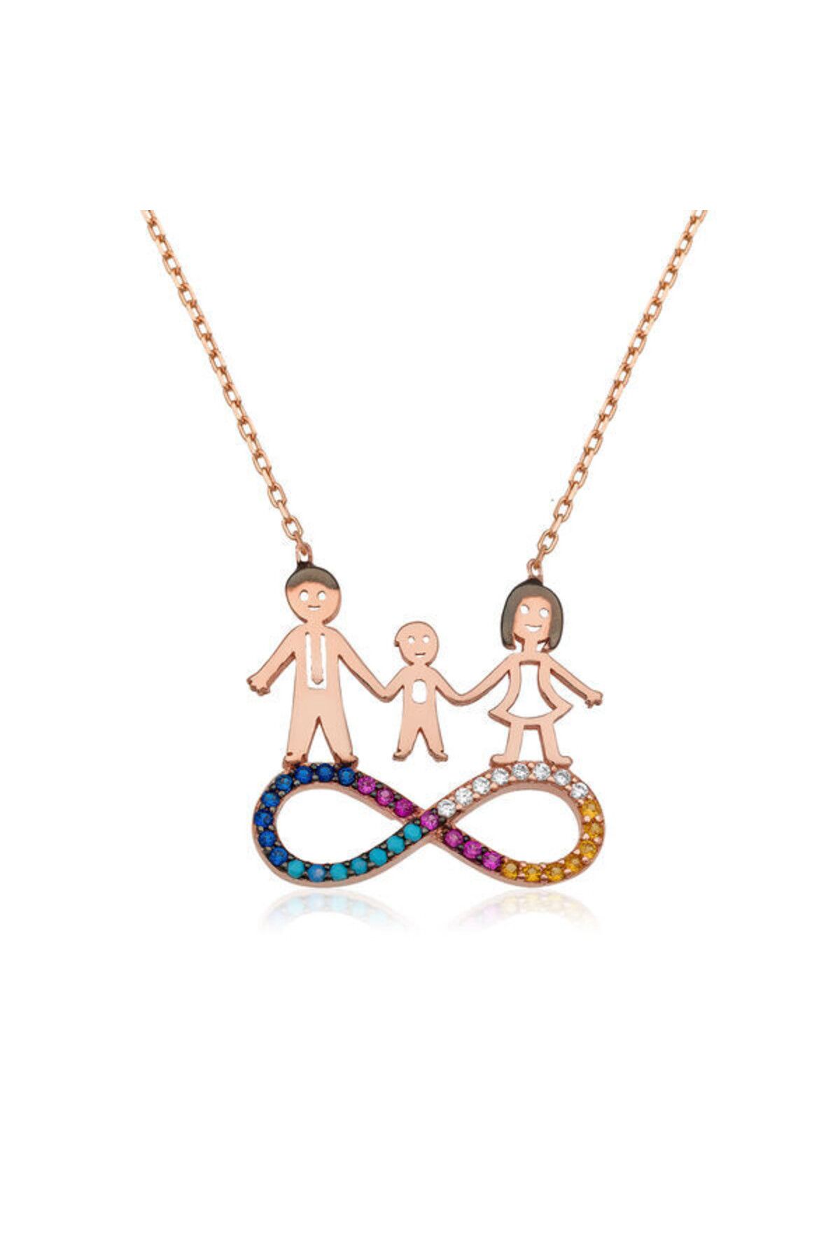 shop Sonsuzluk Aile 925 Ayar Gümüş Kolye