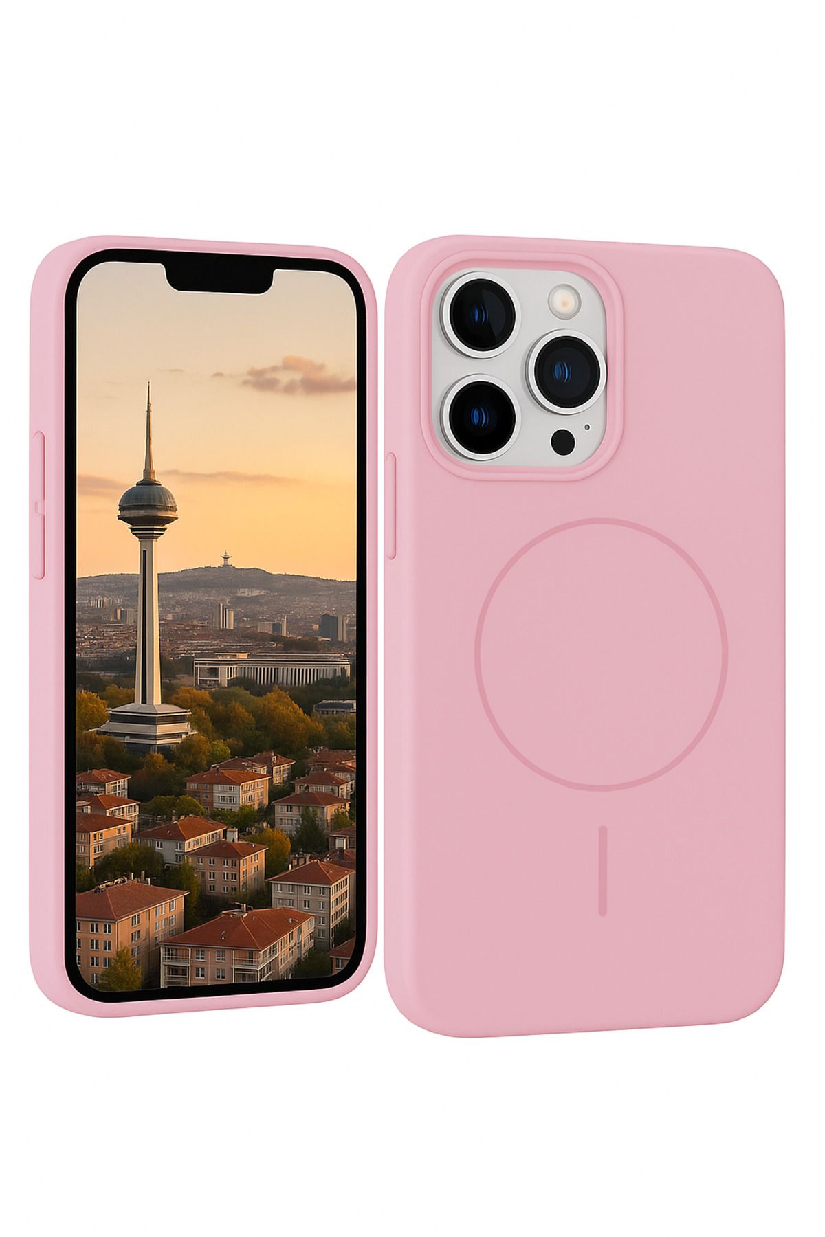 Peeq iPhone 16 Pro MagSnap Silikon Magsafe Premium Ultra Hafif Kapak