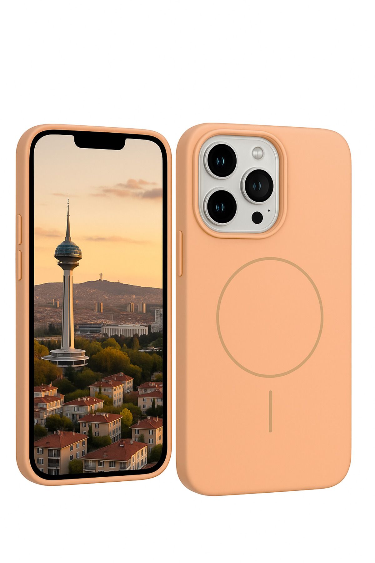 Peeq iPhone 16 Pro Max MagSnap Silikon Magsafe Premium Ultra Hafif Kapak