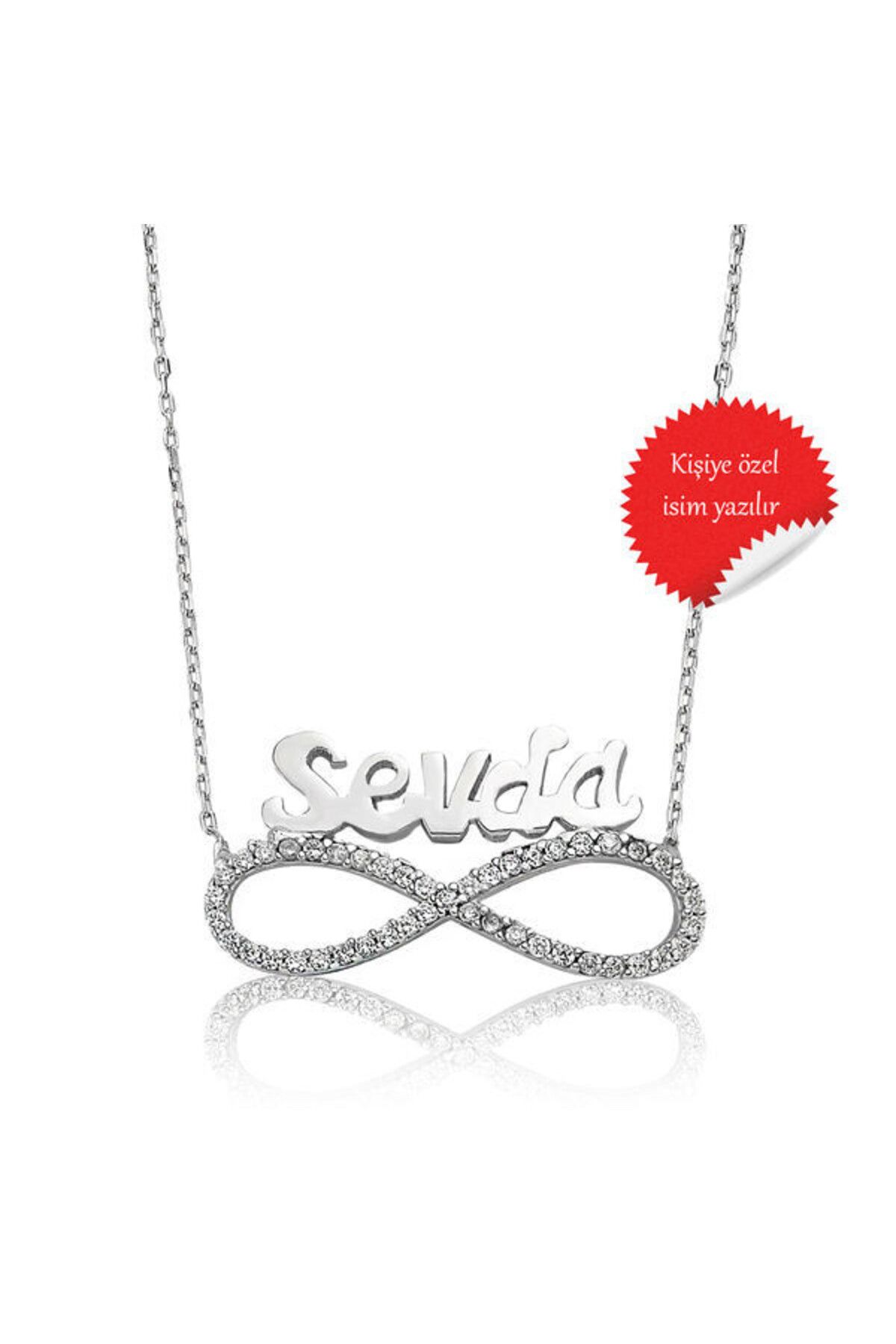 shop Sonsuzluk Kişiye Özel isim Kolye 925 Ayar Gümüş Kolye