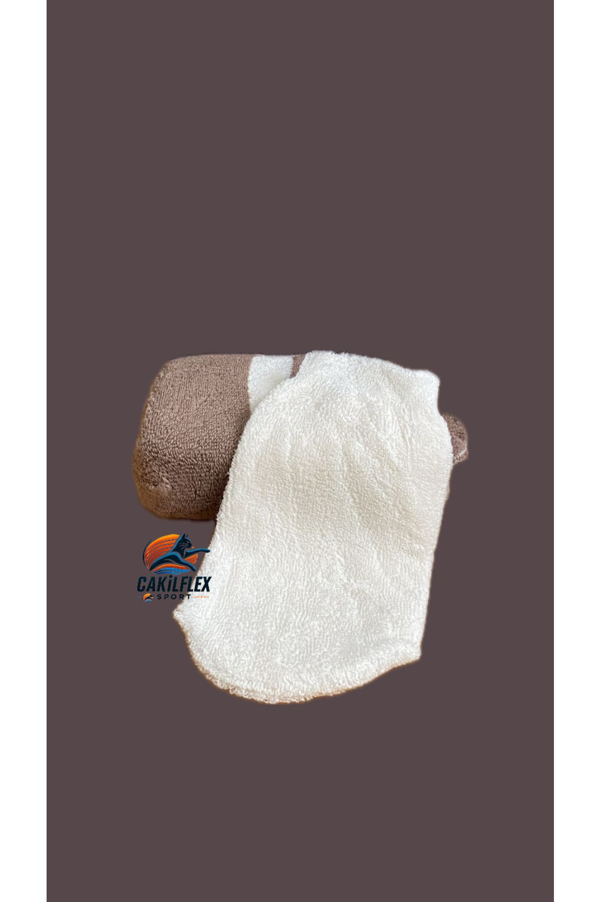 Çakılflex Sport Bambu Banyo Lifi – Süngerli / Süngersiz Seçenekli, Krem