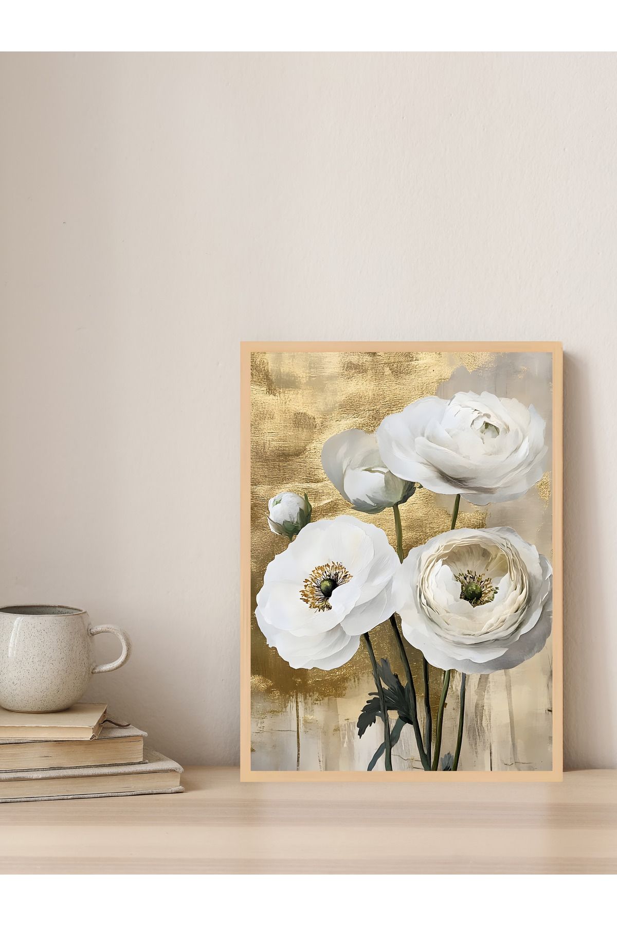 Tuba Decor Tek parça Ahşap Çerçeve Görünümlü MDF Tablo
