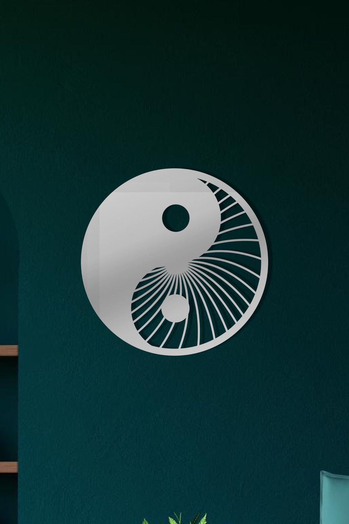 cncrafft Yin Yang Metal Tablo – Spiritüel ve Minimalist Duvar Dekoru