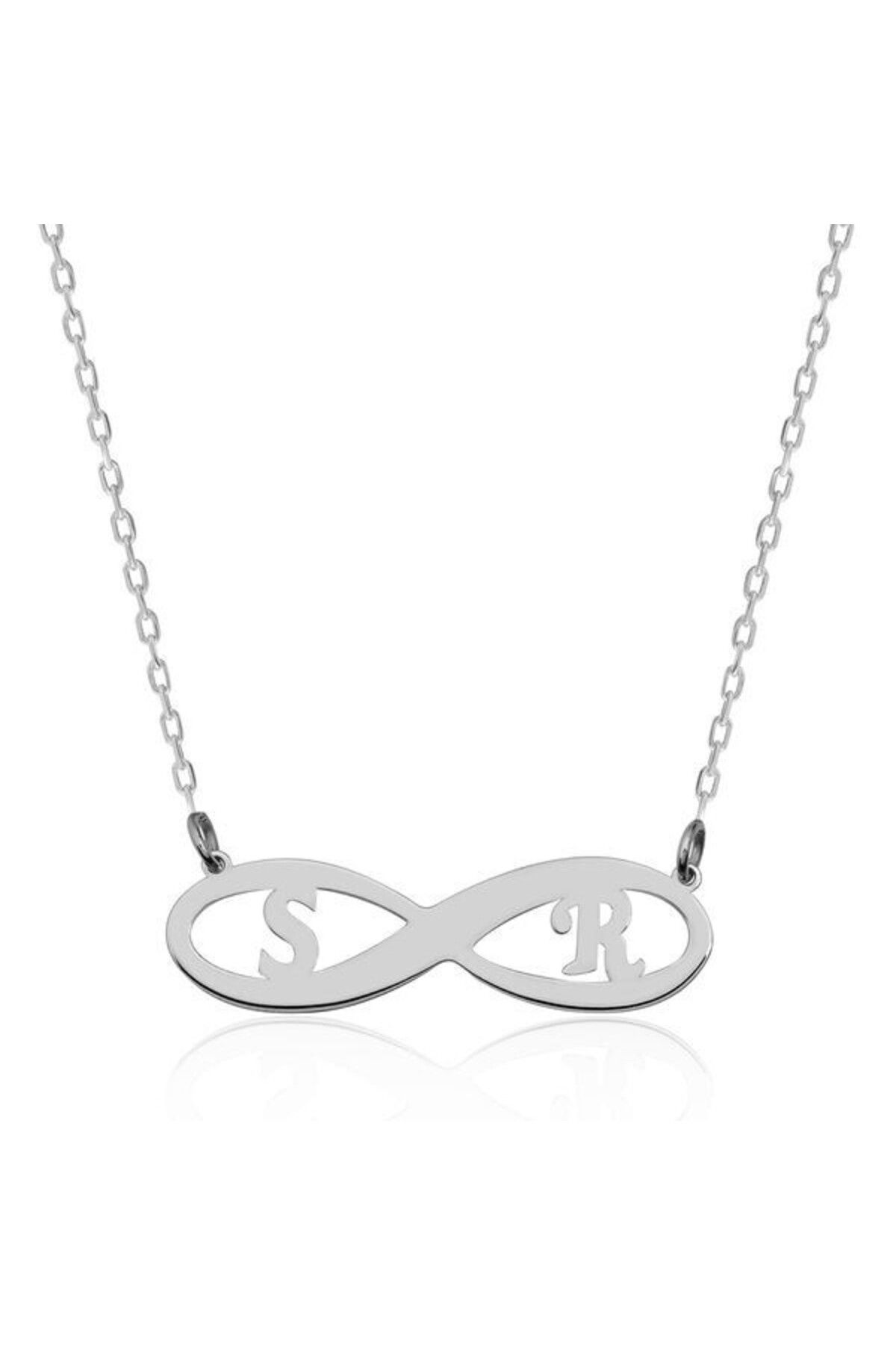 shop Sonsuzluk Kişiye Özel Harf Kolye 925 Ayar Gümüş Kolye