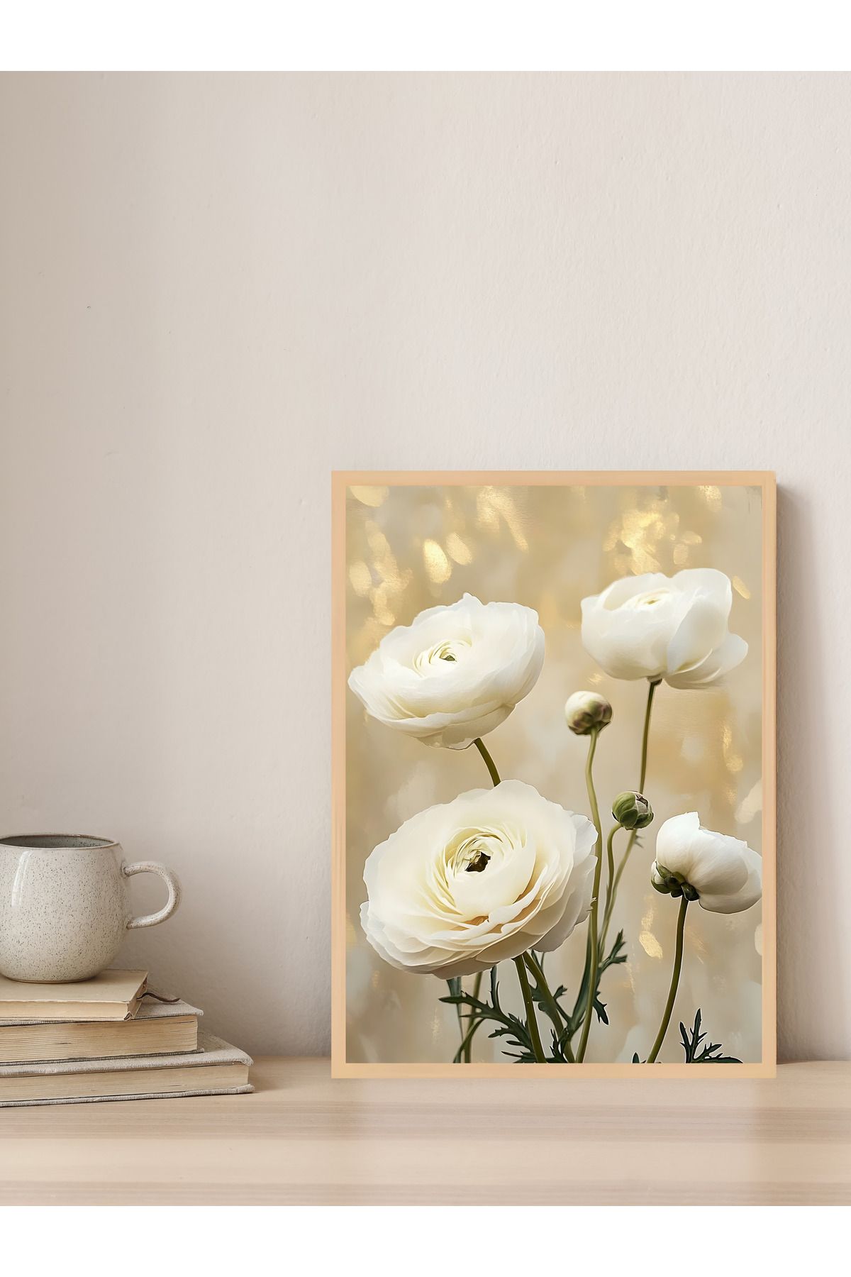 Tuba Decor Tek parça Ahşap Çerçeve Görünümlü MDF Tablo
