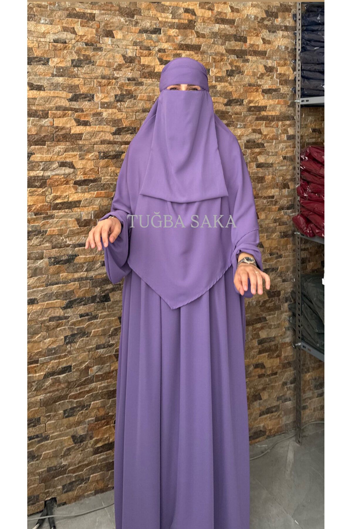 Hijab ELBİSE - SUFLE - PEÇE - 3LÜ TAKIM MEDİNE KUMAŞ