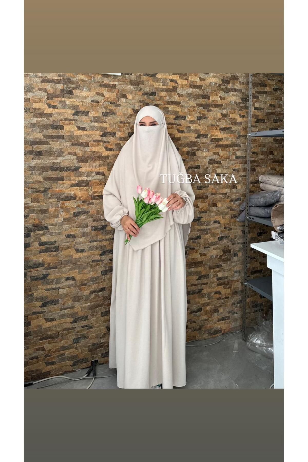 Hijab ELBİSE - SUFLE AYROBİN KUMAŞ TAKIM
