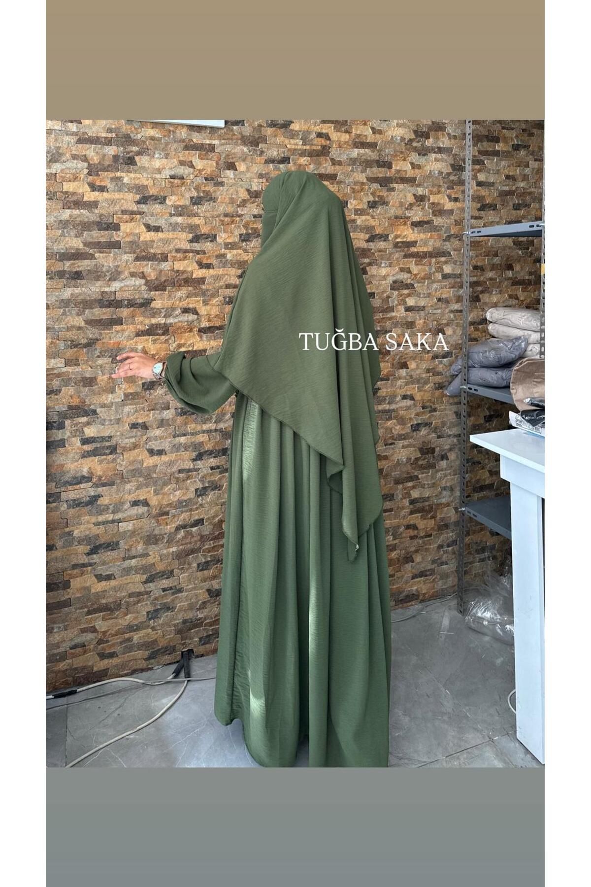 Hijab ELBİSE - SUFLE AYROBİN KUMAŞ TAKIM