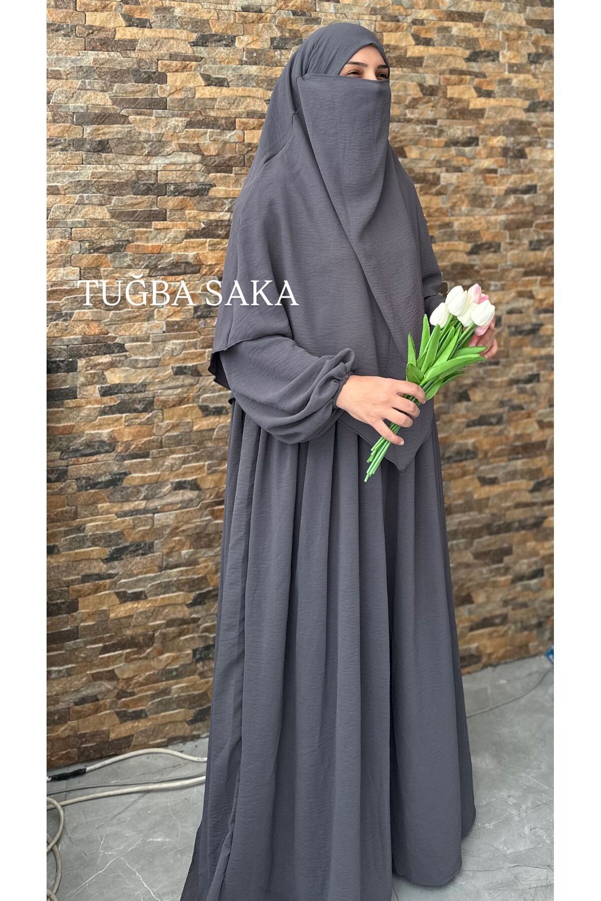 Hijab ELBİSE - SUFLE AYROBİN KUMAŞ TAKIM
