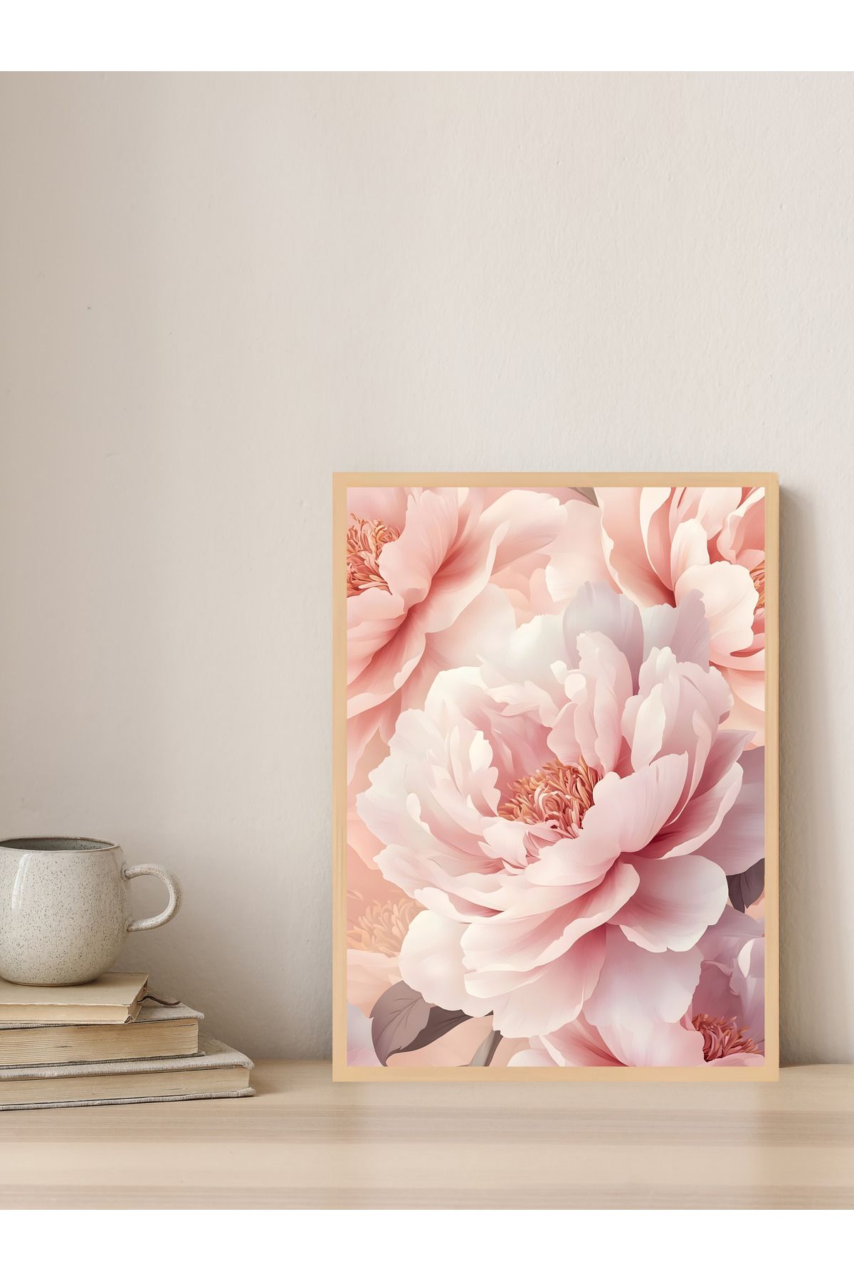 Tuba Decor Tek parça Ahşap Çerçeve Görünümlü MDF Tablo