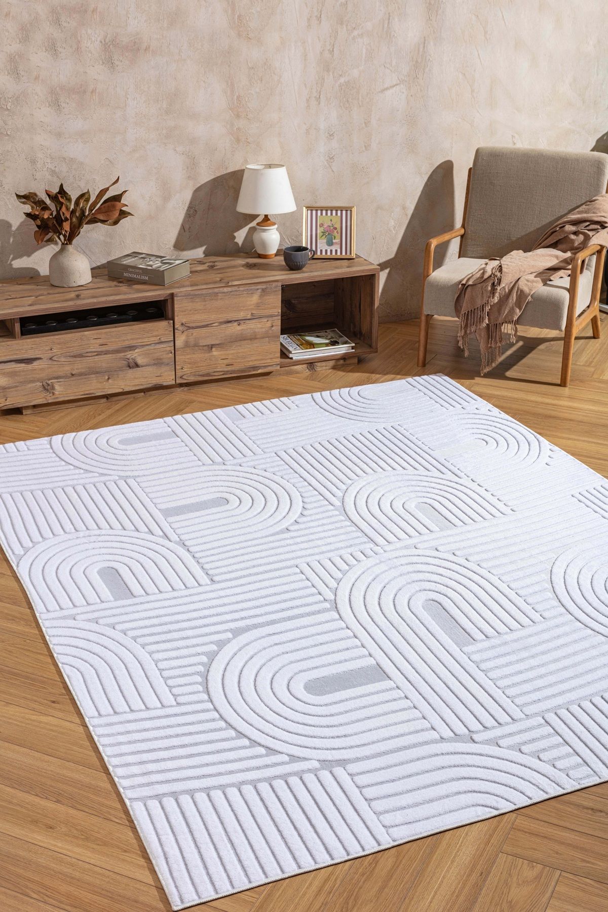 West Home Makinede yıkanabilir kaymaz taban premium kalite peluş mutfak halısı salon halısı ve yolluk
