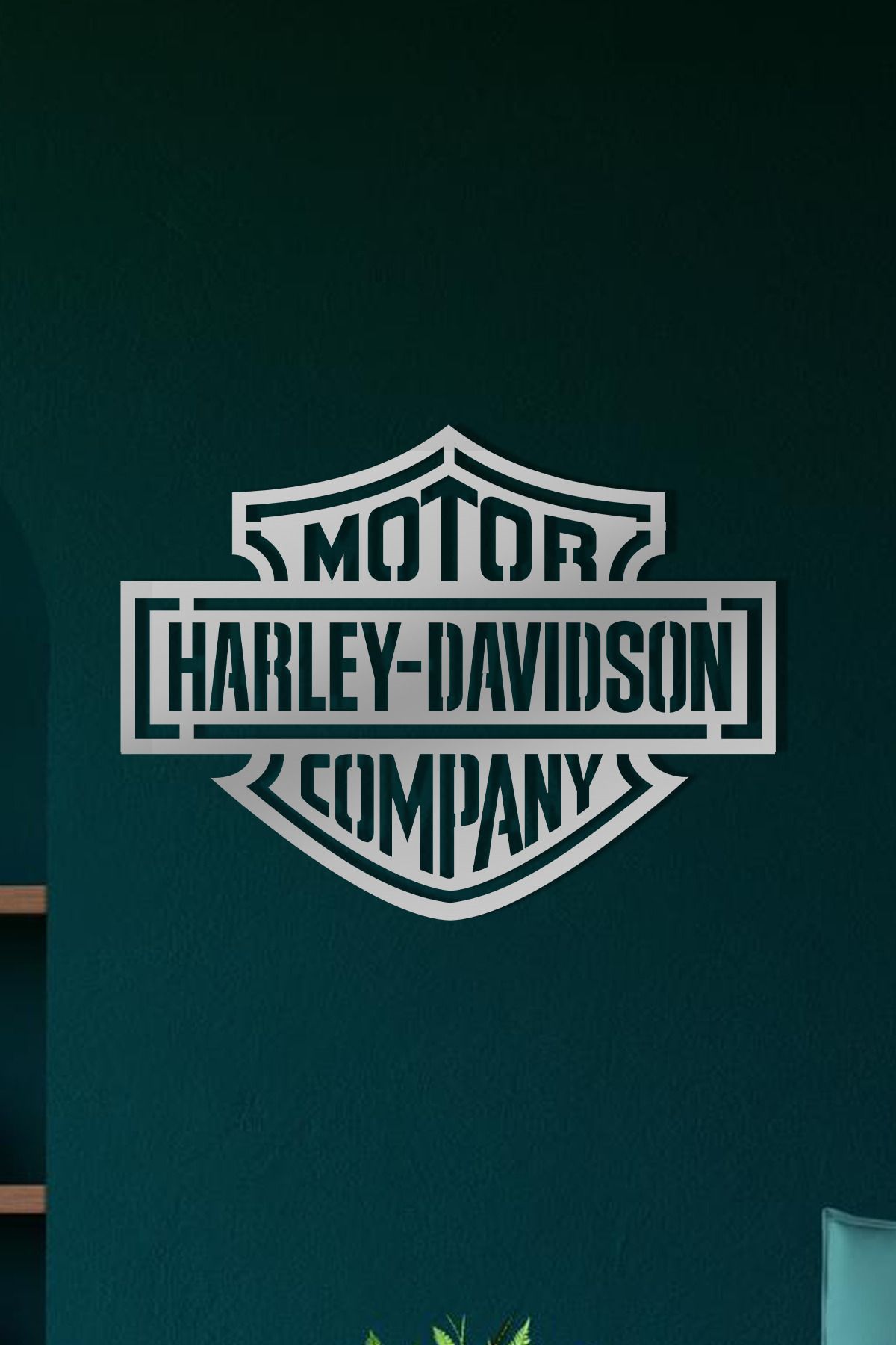 cncrafft Harley-Davidson Logo Metal Tablo – Motor Tutkunlarına Özel Duvar Dekoru