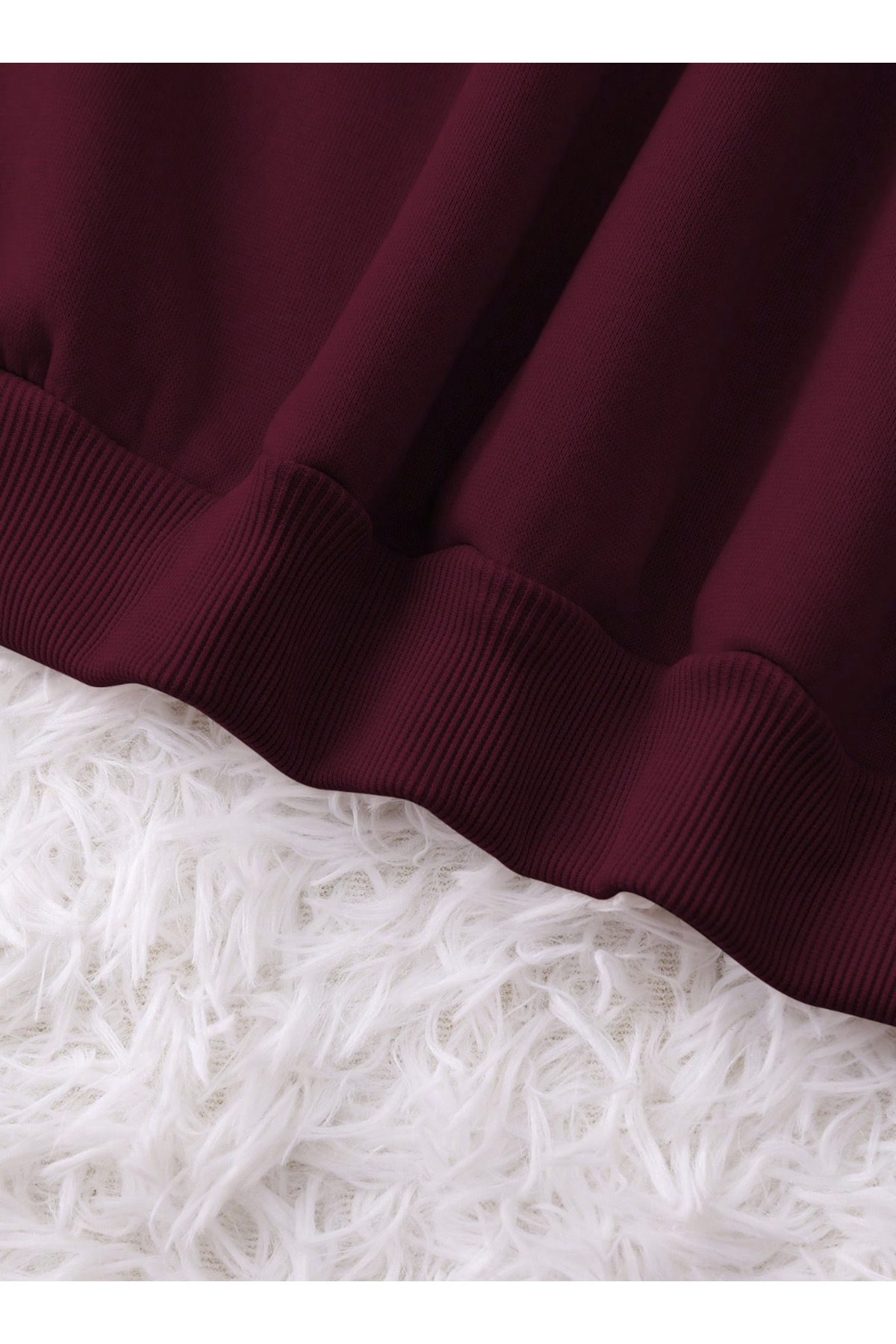 COHERENT  Unisex Kadın/Erkek LOS ANGELES Özel Renkli Oversize Bisiklet Yaka Pamuklu Sweatshirt - Görsel 4