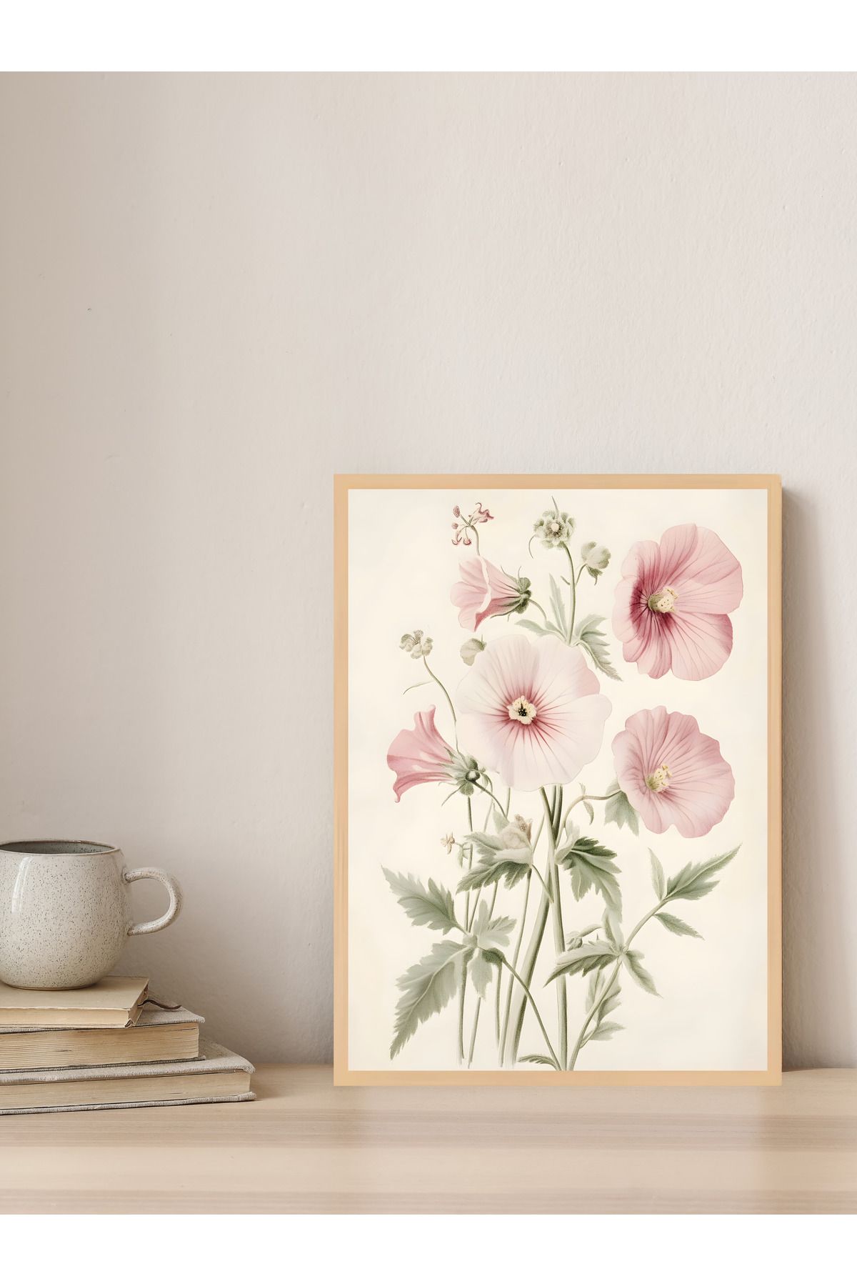 Tuba Decor Tek parça Ahşap Çerçeve Görünümlü MDF Tablo