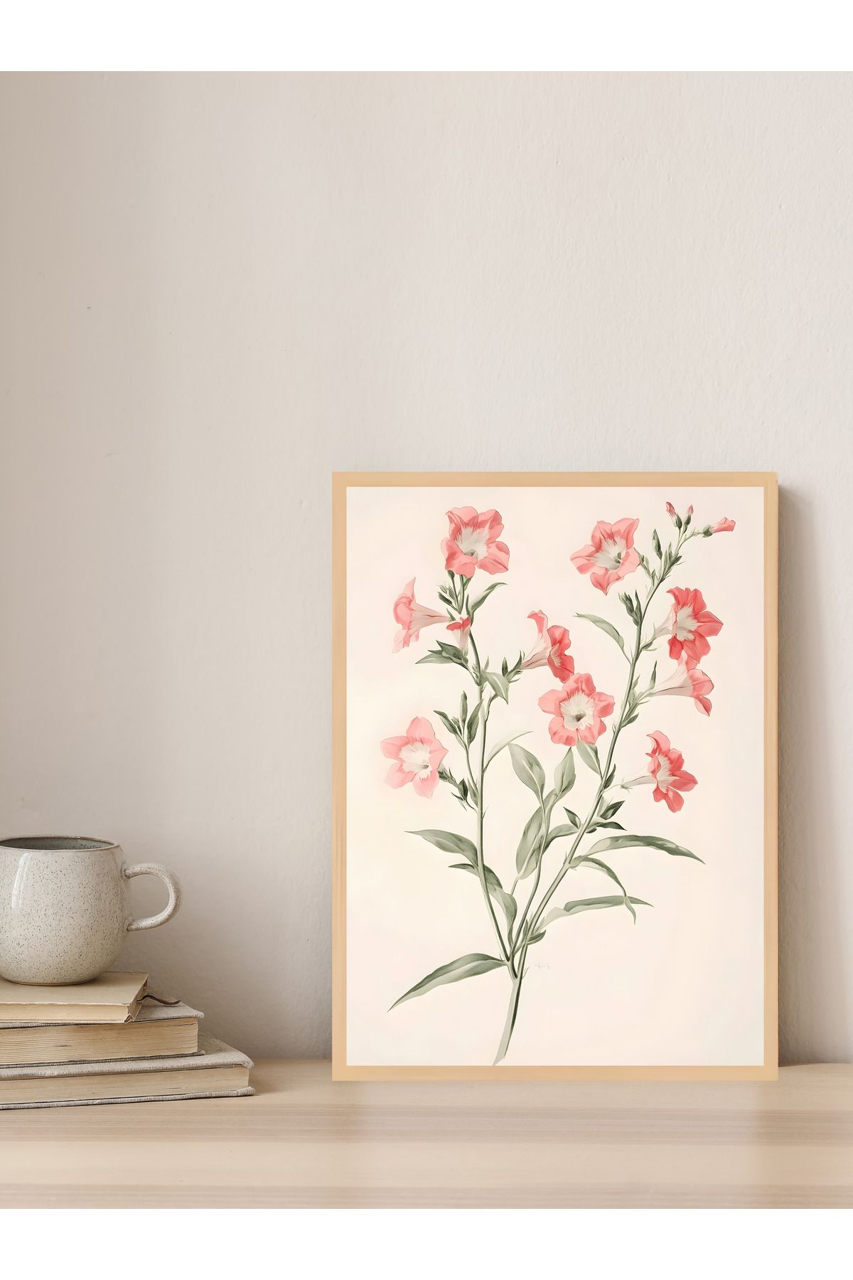 Tuba Decor Tek parça Ahşap Çerçeve Görünümlü MDF Tablo