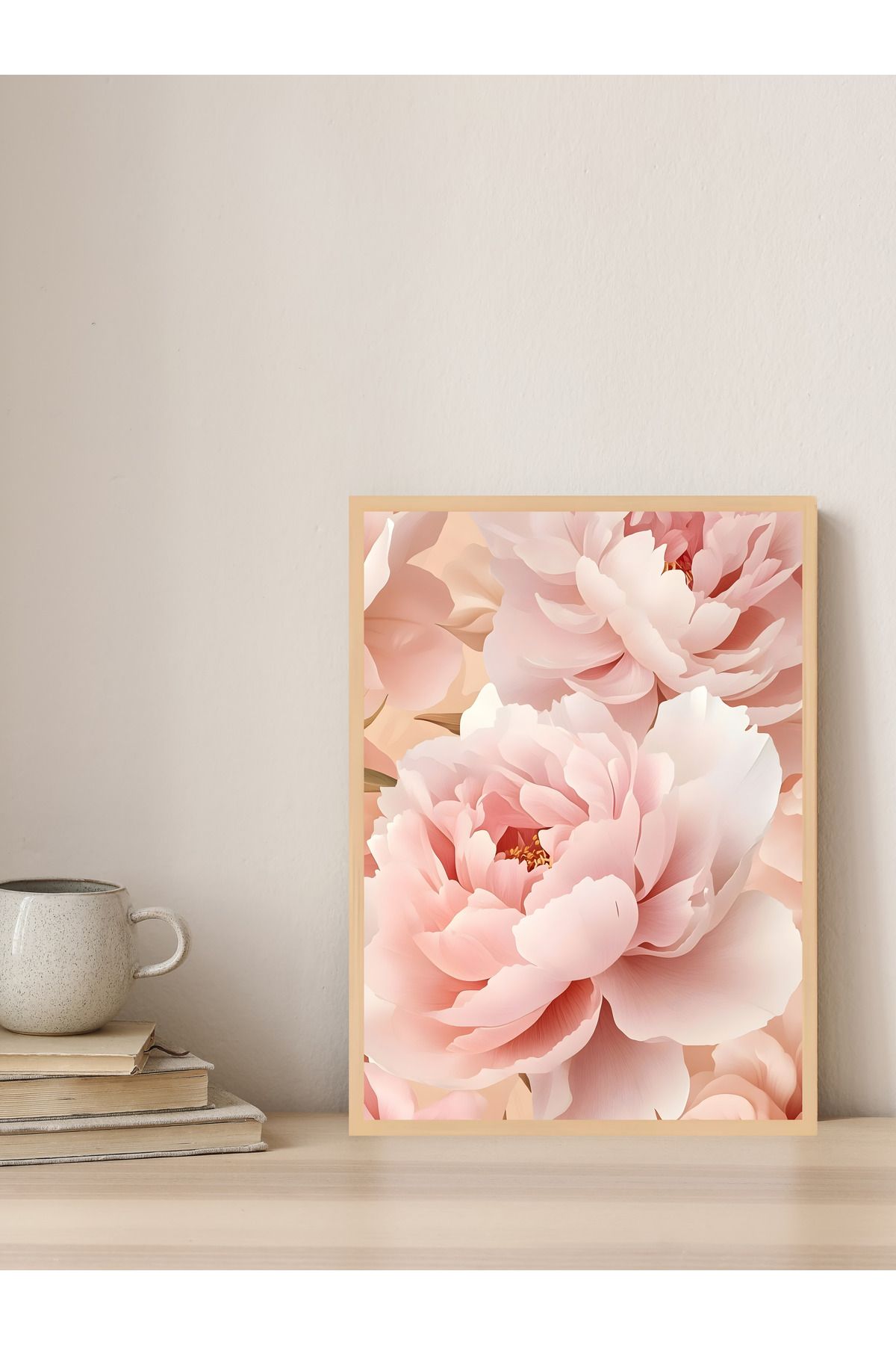 Tuba Decor Tek parça Ahşap Çerçeve Görünümlü MDF Tablo