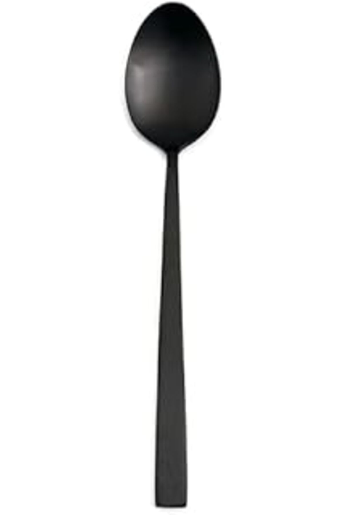 ASİTAN Porland Quantum Mat Siyah Yemek Kaşığı 20Cm 6 Adet