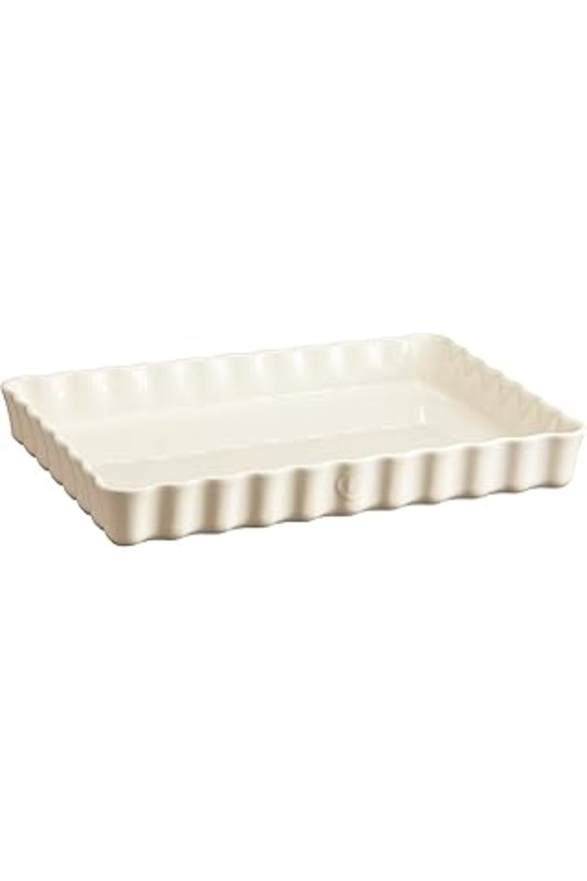 ASİTAN Emile Henry Tart Kabı Yuvarlak 24 X 34 Cm Ekru/Clay