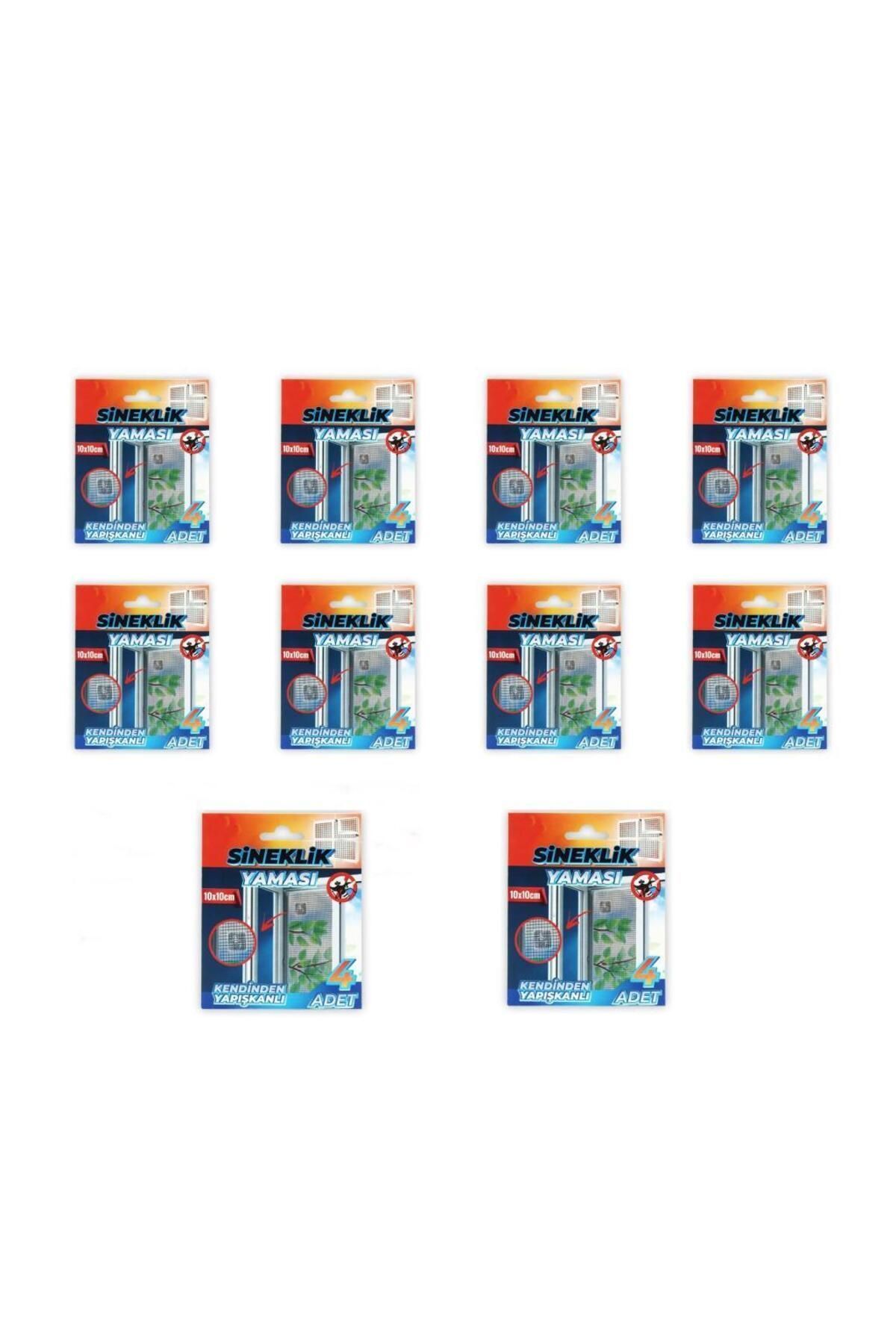 teknotrust Sineklik Tamir Bantı Sineklik Yaması Kendinden Yapışkanlı 10x10cm 4adet 10 Paket