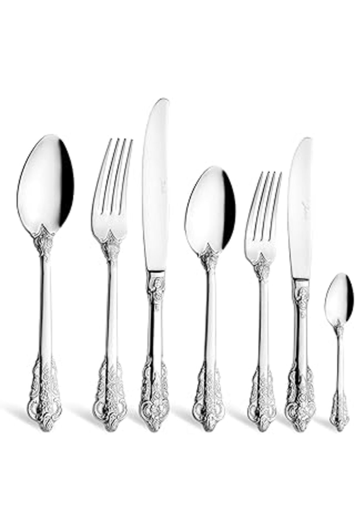 Mu Art Ahşap 3402 84 Parça 12 Kişilik Çatal Kaşık Seti