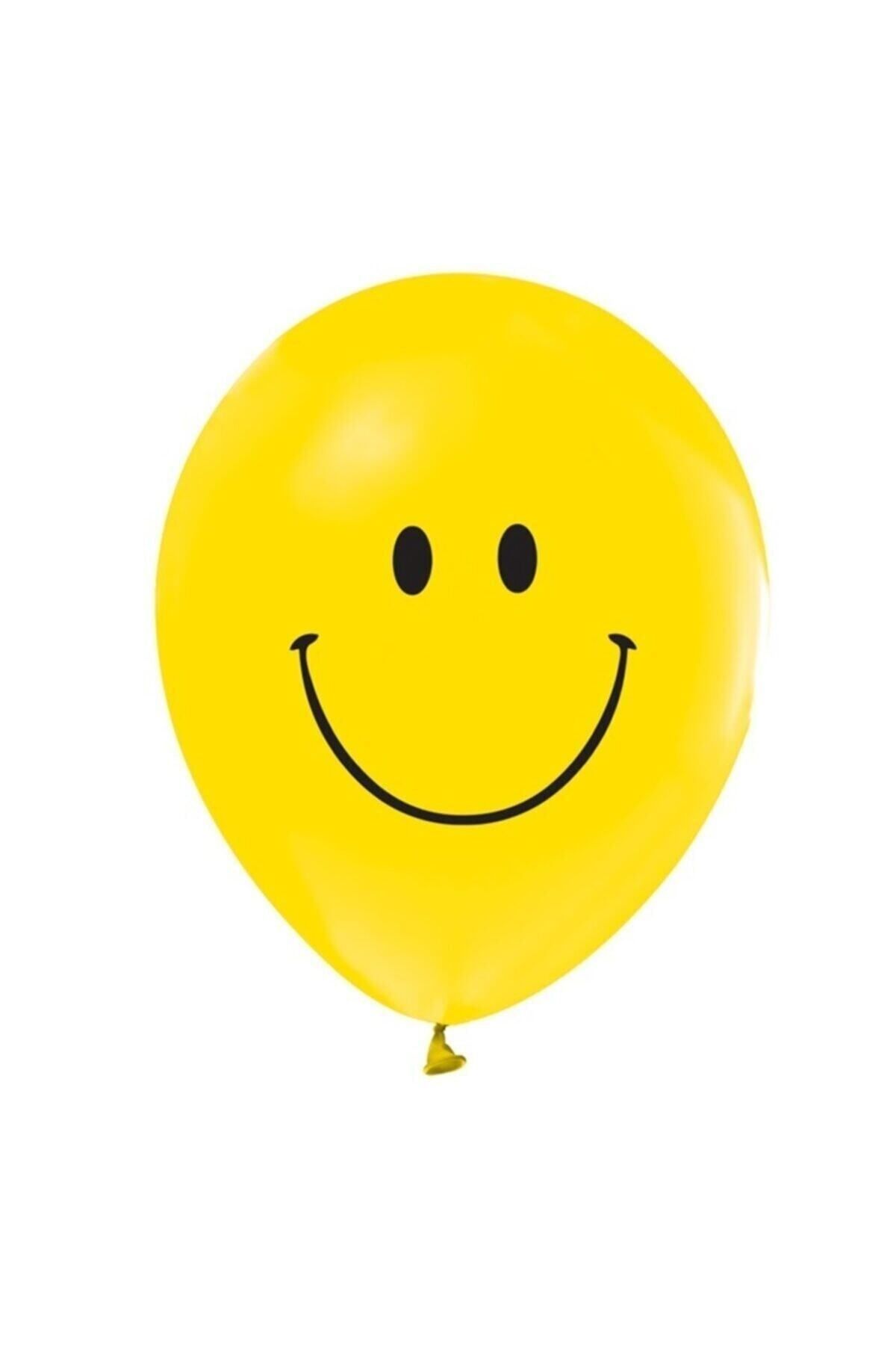 Baloncum Gülen Yüz Emojili Balon 10 Adet